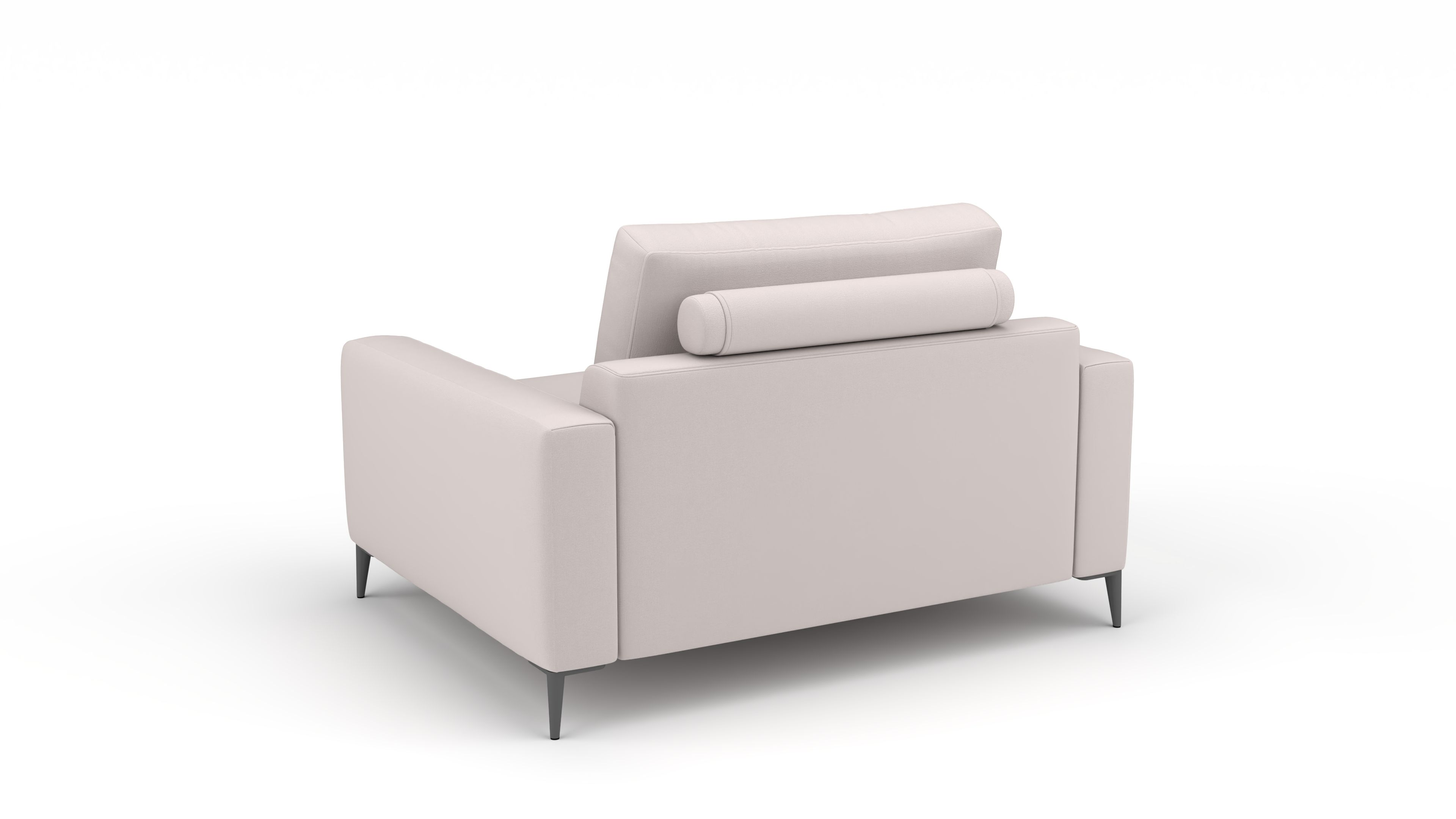 Sofa Mercury 1.5-Sitzer UrbanDesign / Farbe: White / Bezugsmaterial: Stoff