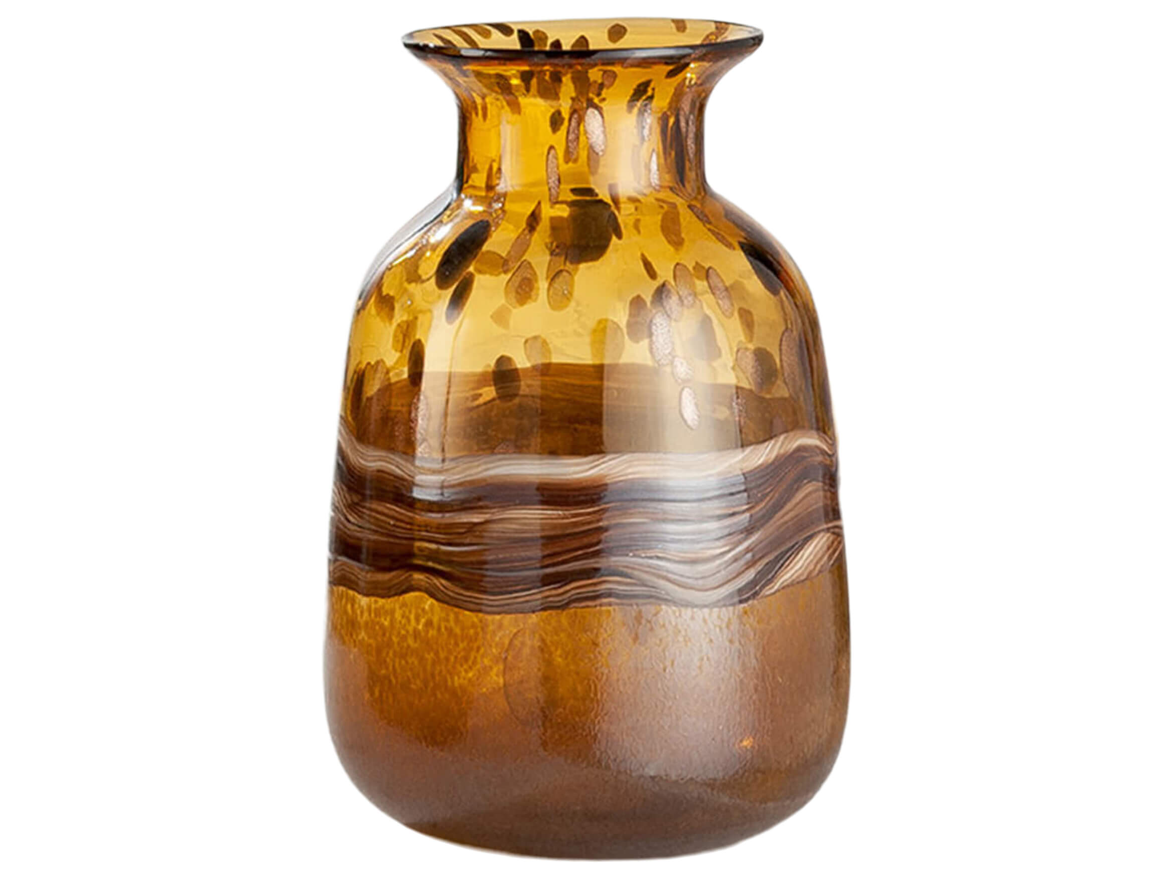 Gilde Vase Glasart Noli H: 45 cm Orange | Schubiger Möbel