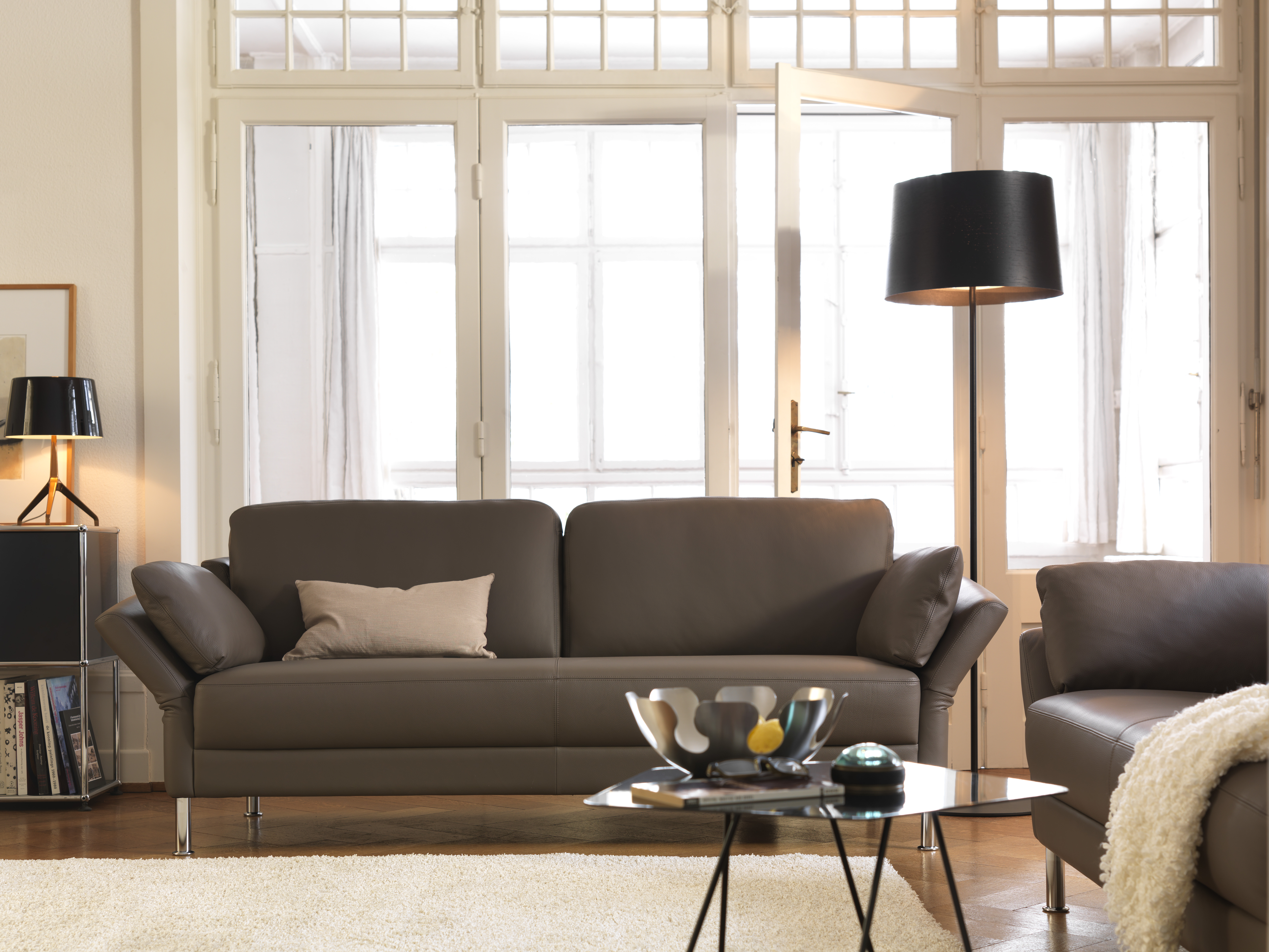 Sofa Nimbus, Ivory, h: 81-84 t: 86 b: 184