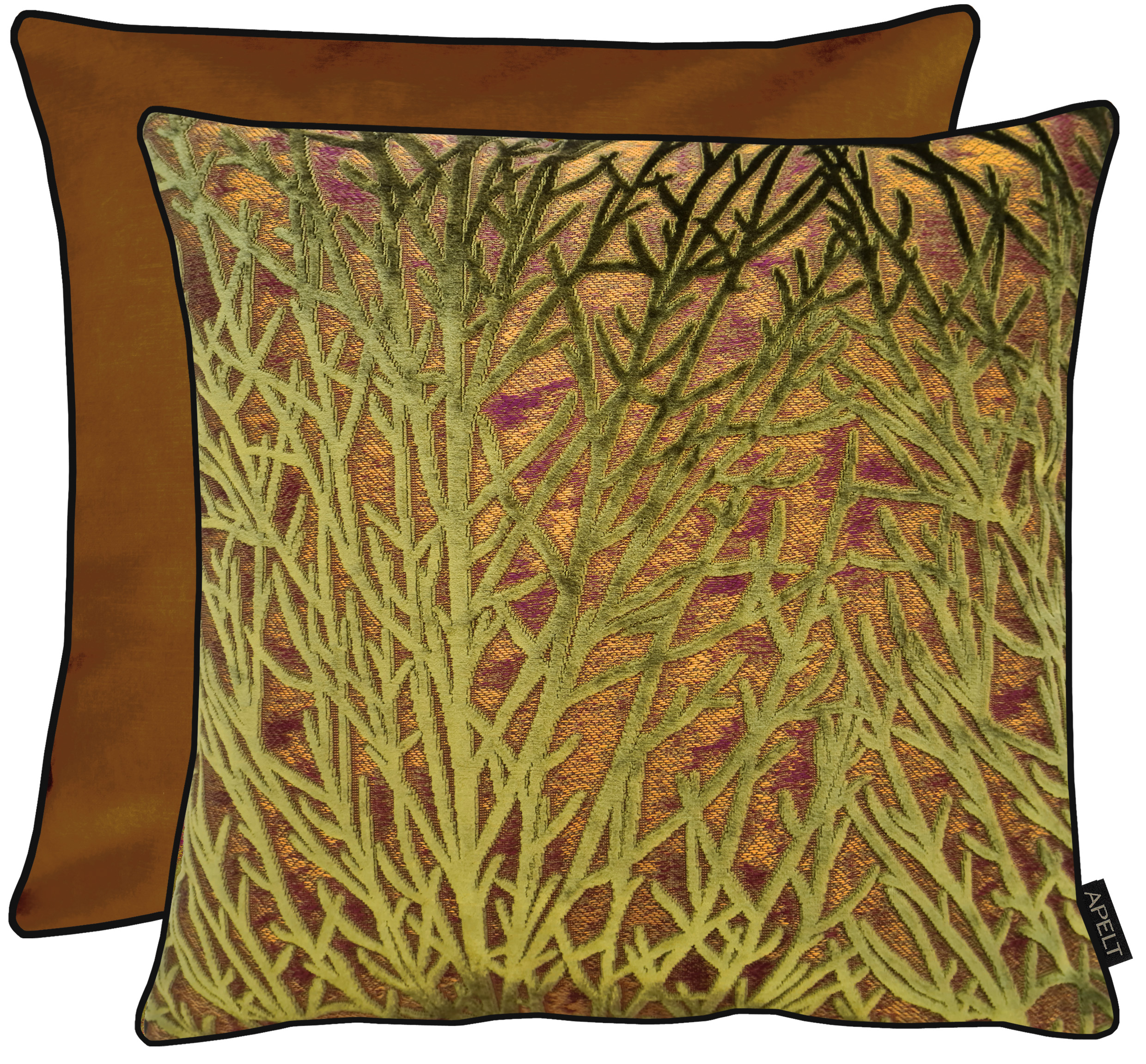 Kissenhülle Fenja Olive 45x45 cm Apelt / Farbe: