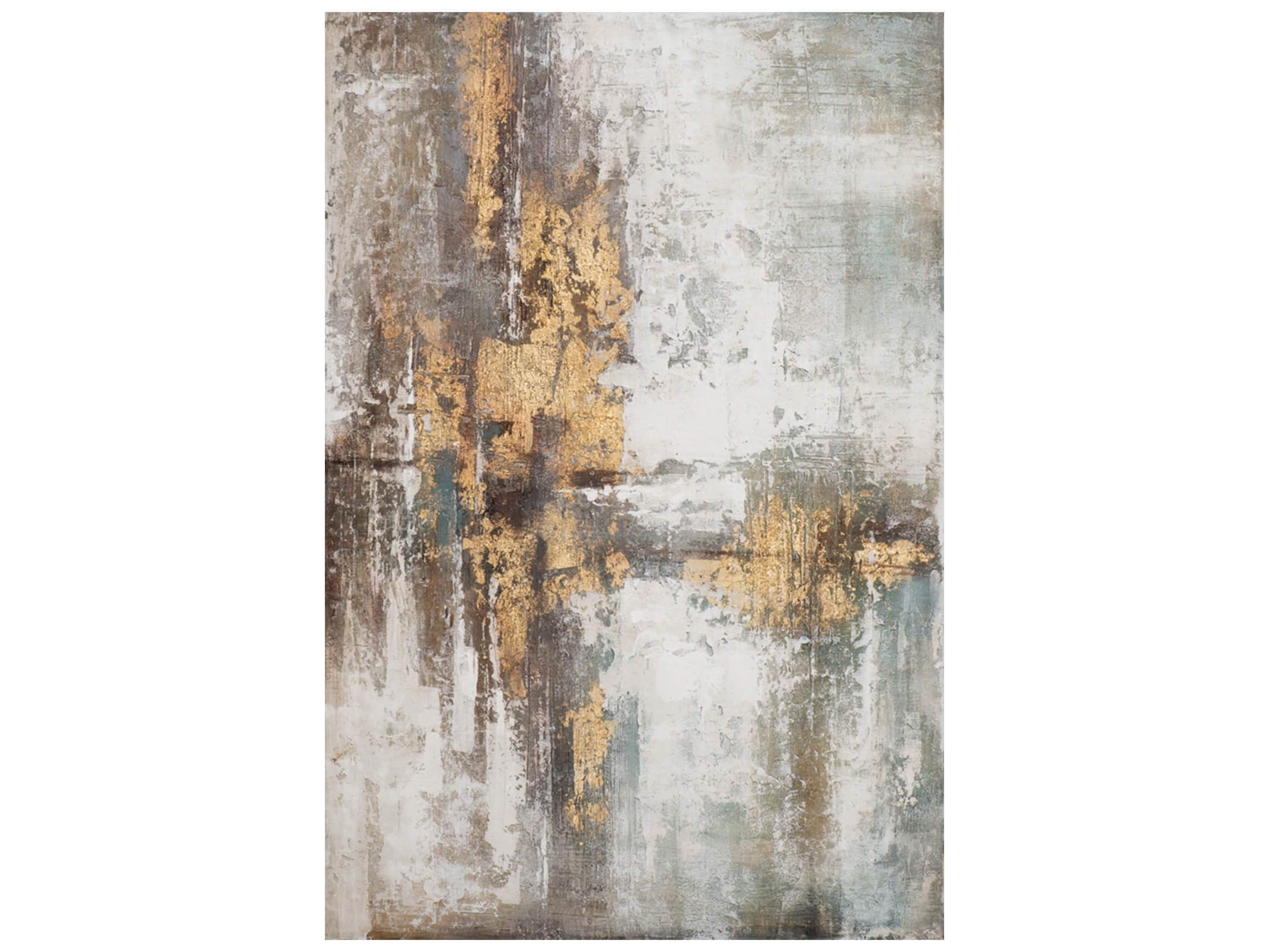 Bild Abstrakte Farbkomposition in Beige, Braun, Gold 2 image LAND