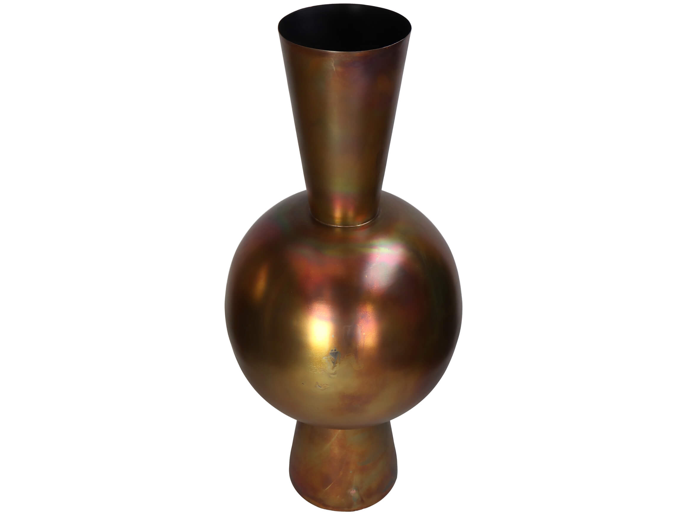 Vase Eisen, Bronze H: 70 cm Kersten