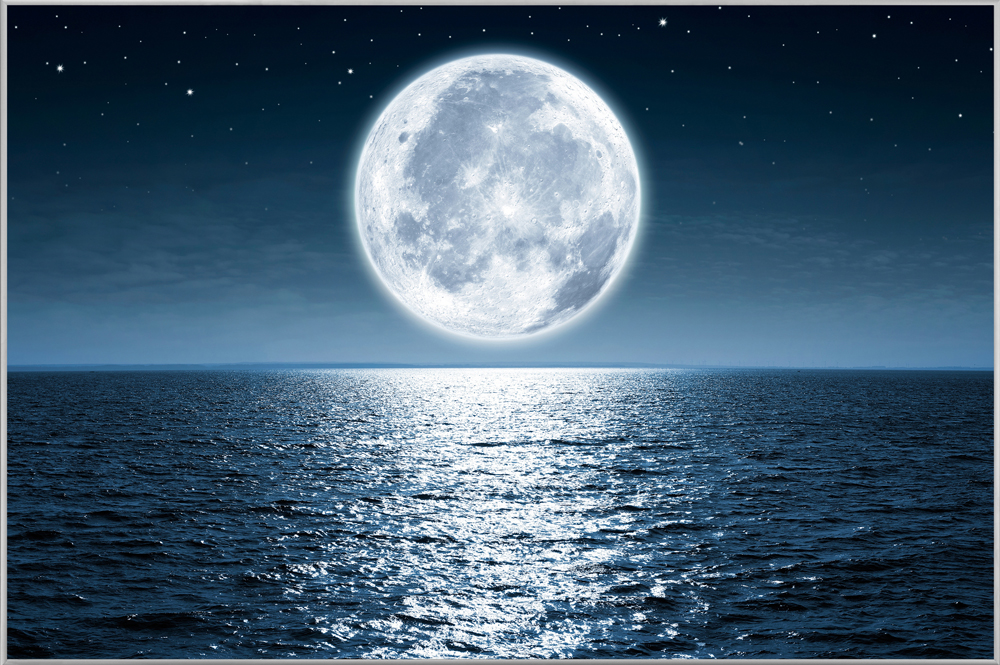 Bild mit Rahmen Vollmond image LAND