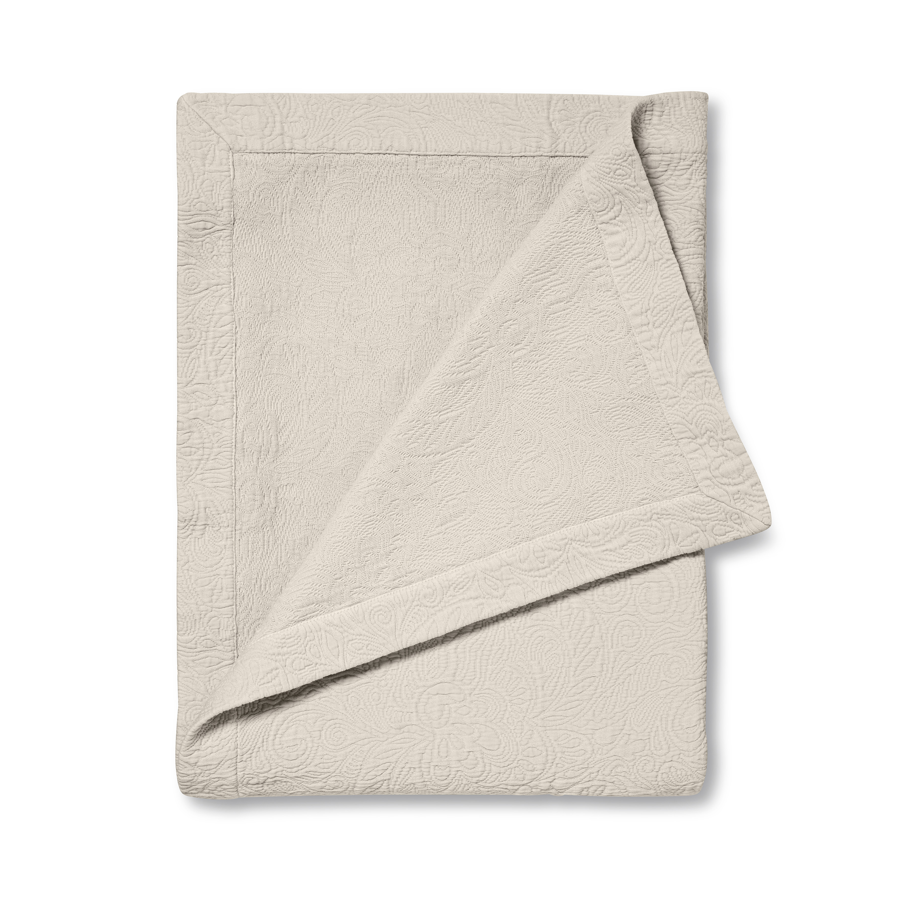 Tagesdecke Castellano Beige von Schlossberg / Grösse: 230 x 250 cm