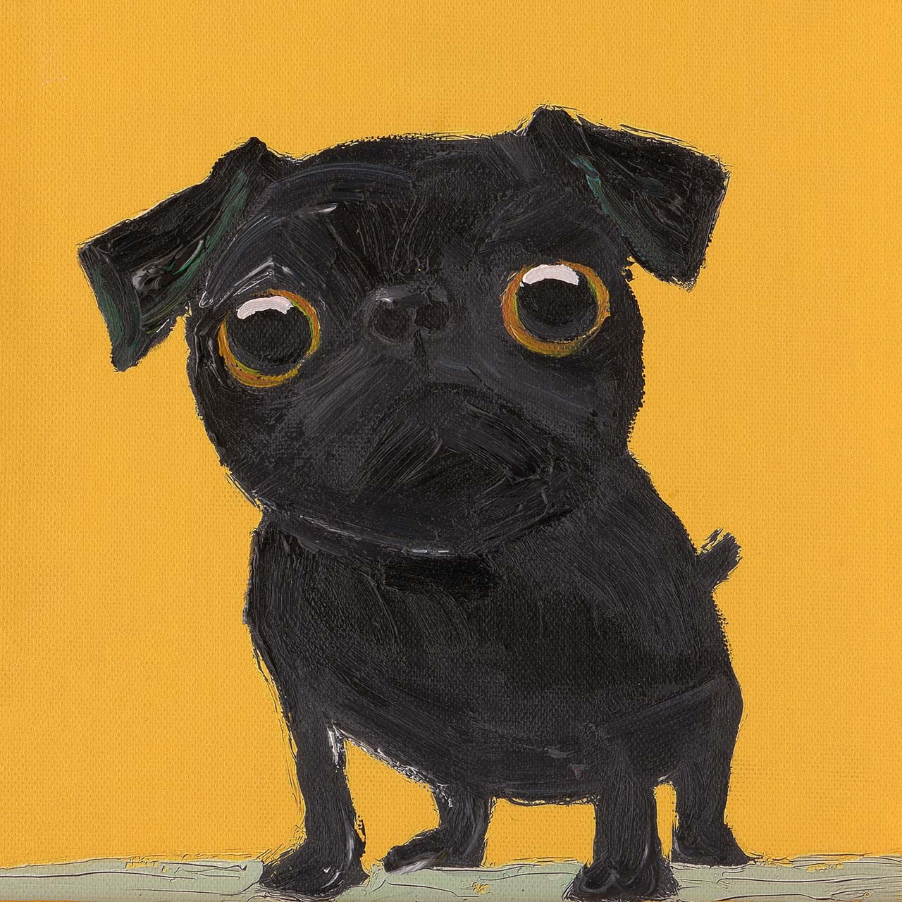 ‘Black Bully’ painting image LAND