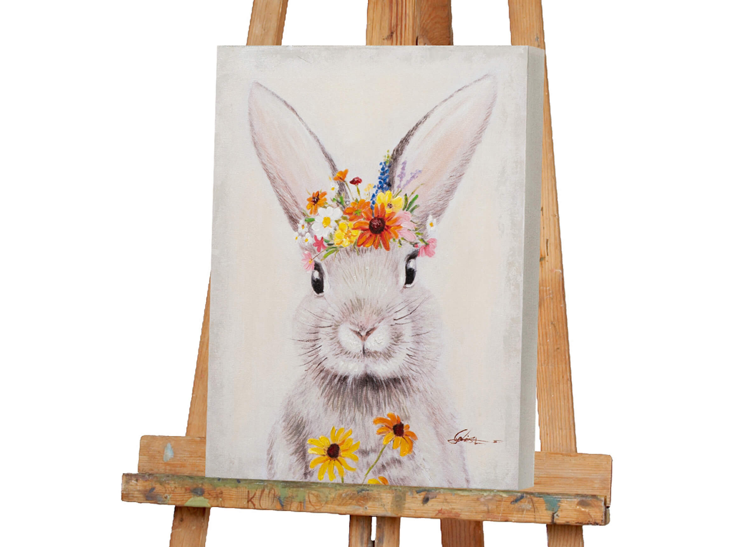 Bild Häschen mit Blumen image LAND