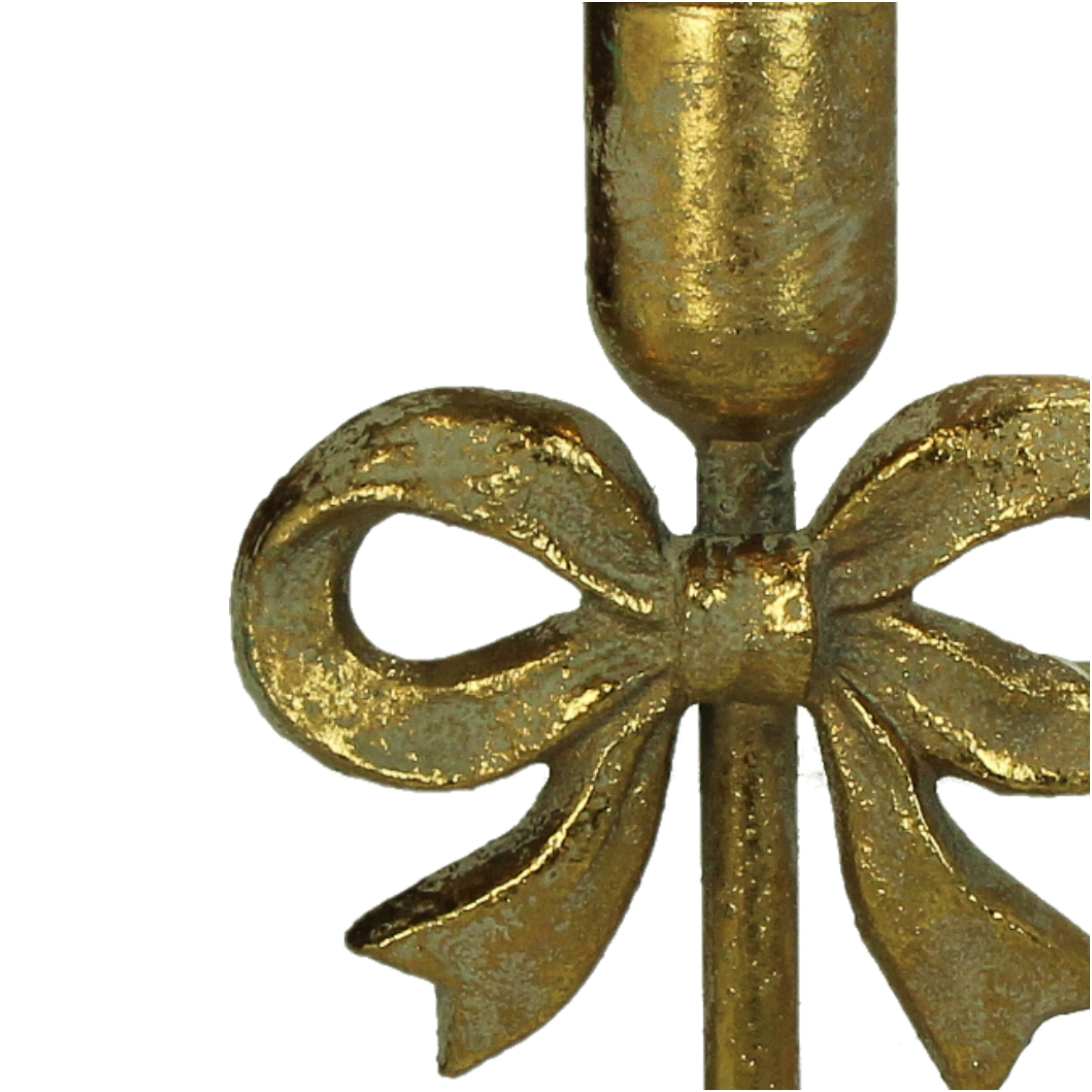 Kerzenständer Masche Aus Metal, Gold H: 26 cm Kersten