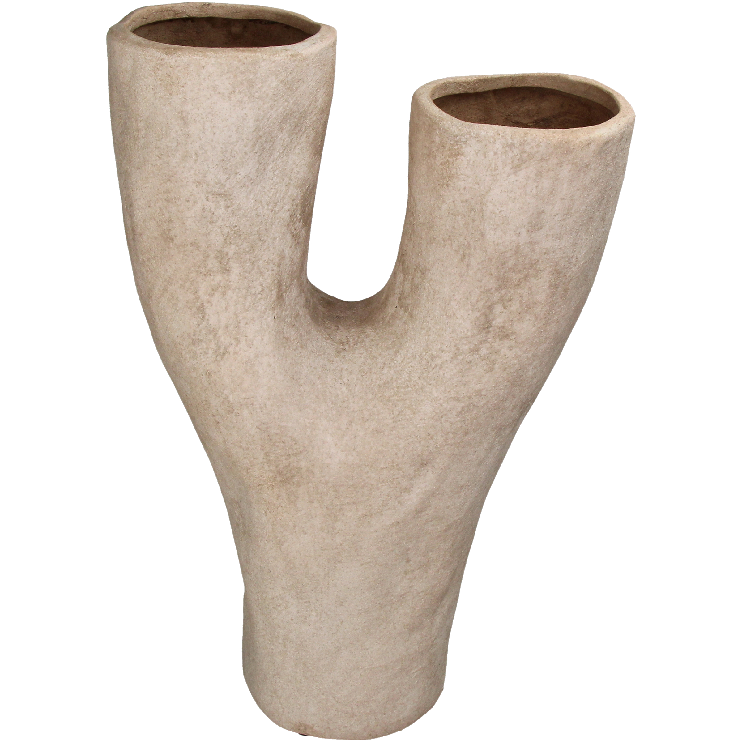 Vase Terracatta, Ivory H: 49 cm Kersten