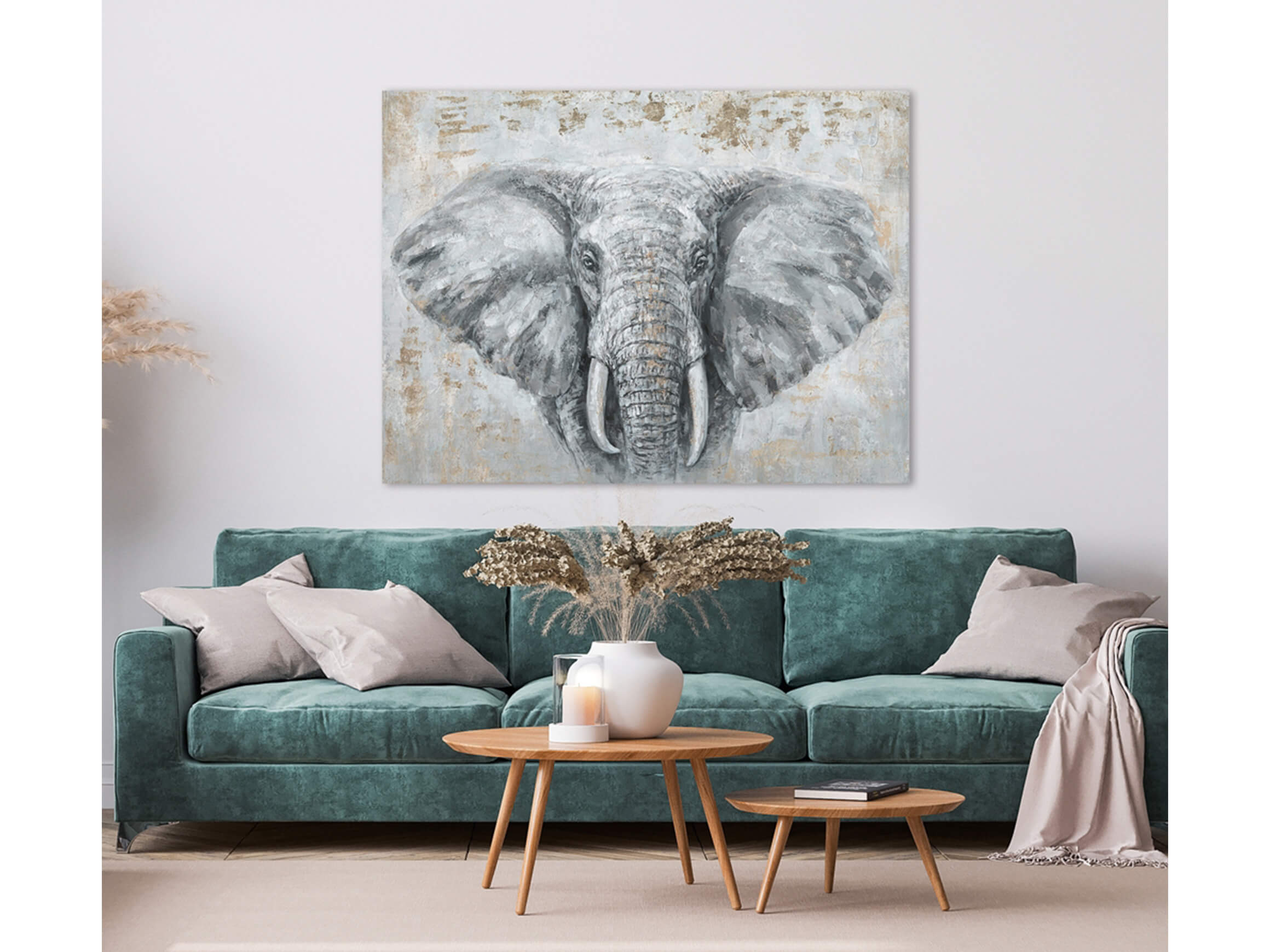 Bild Glücksbringer Elefant image LAND / Grösse: 120 x 90 cm