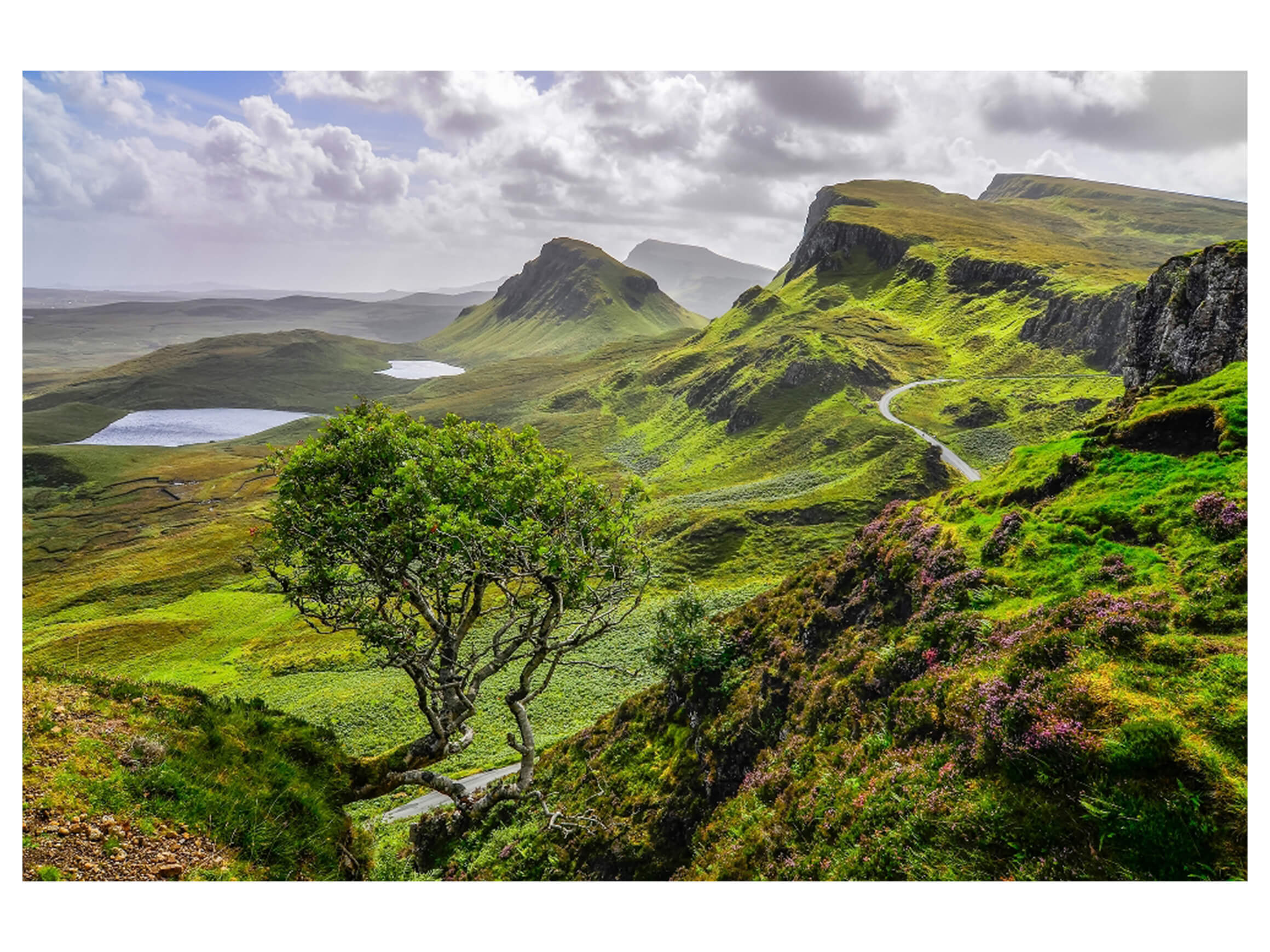 Digitaldruck auf Acrylglas Hügelige Landschaft image LAND / Grösse: 150 x 100 cm