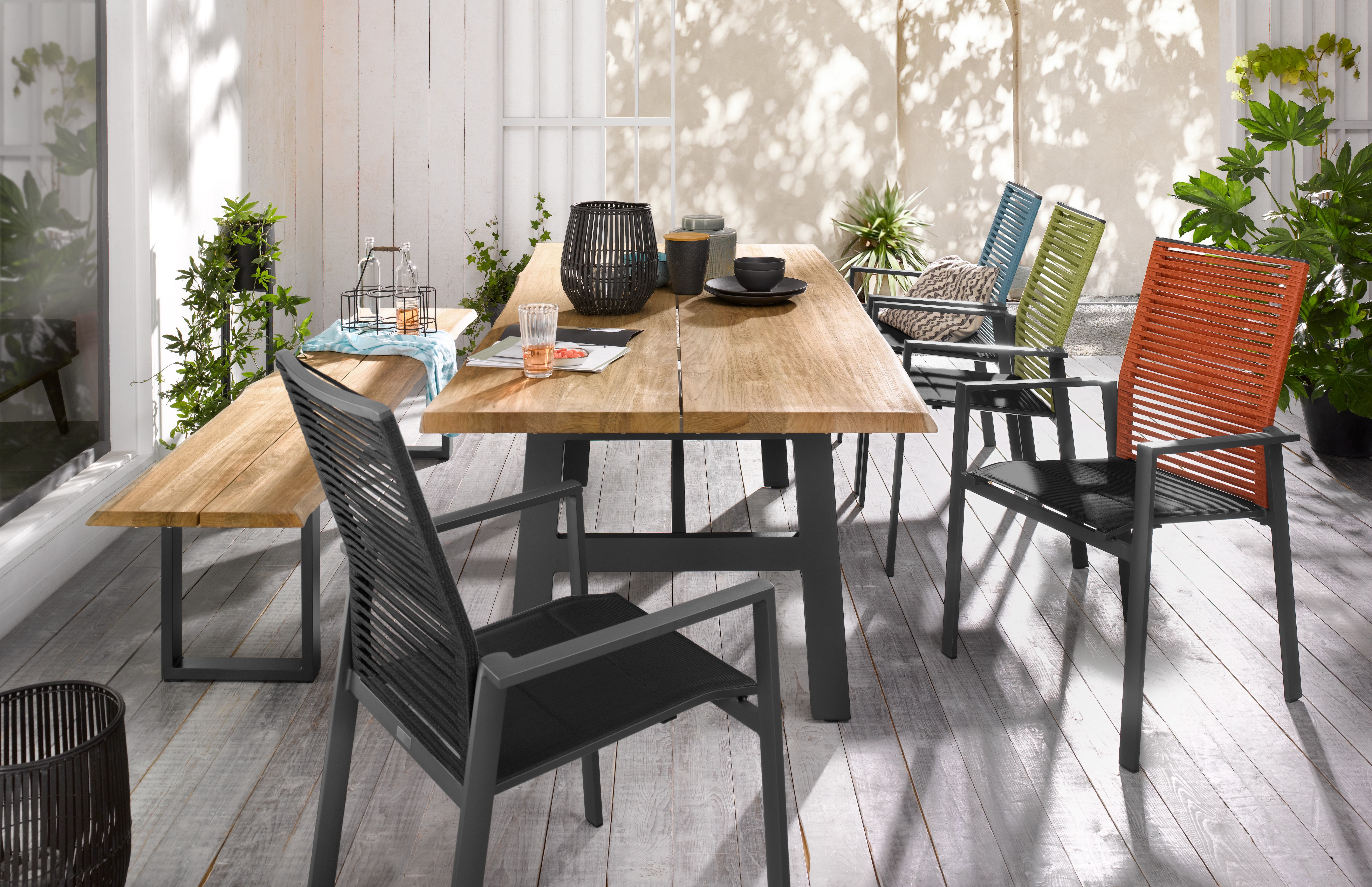 Gartenstuhl Cecilio Schwarz Niehoff / Grösse: 61 x 65 cm