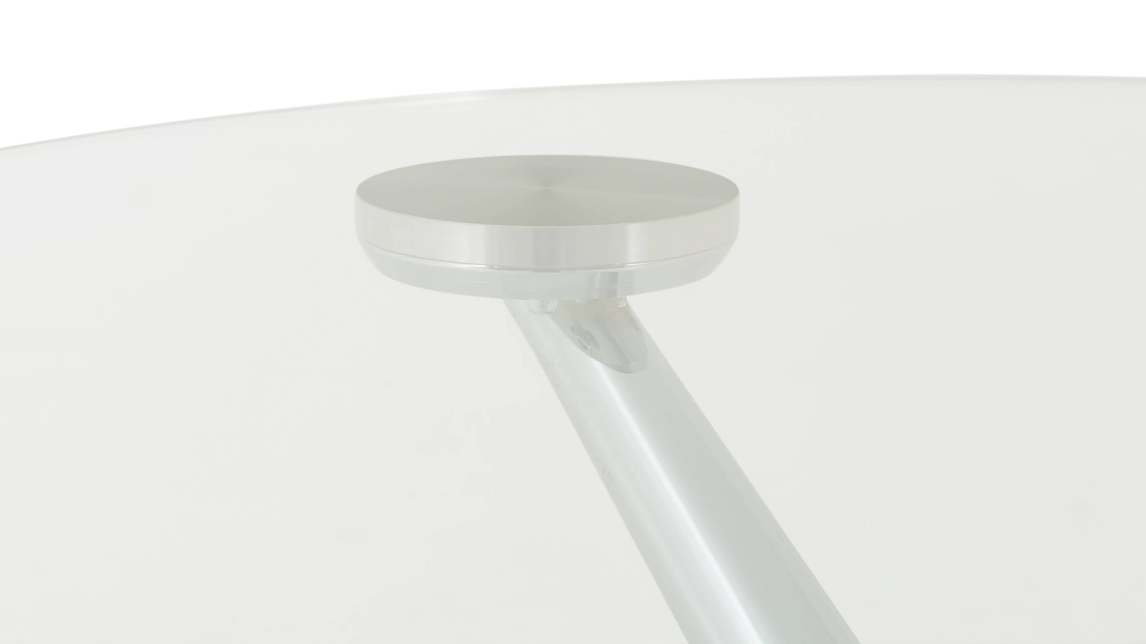 Salontisch Caladia, Silberglas, Chrom, Klarglas, b