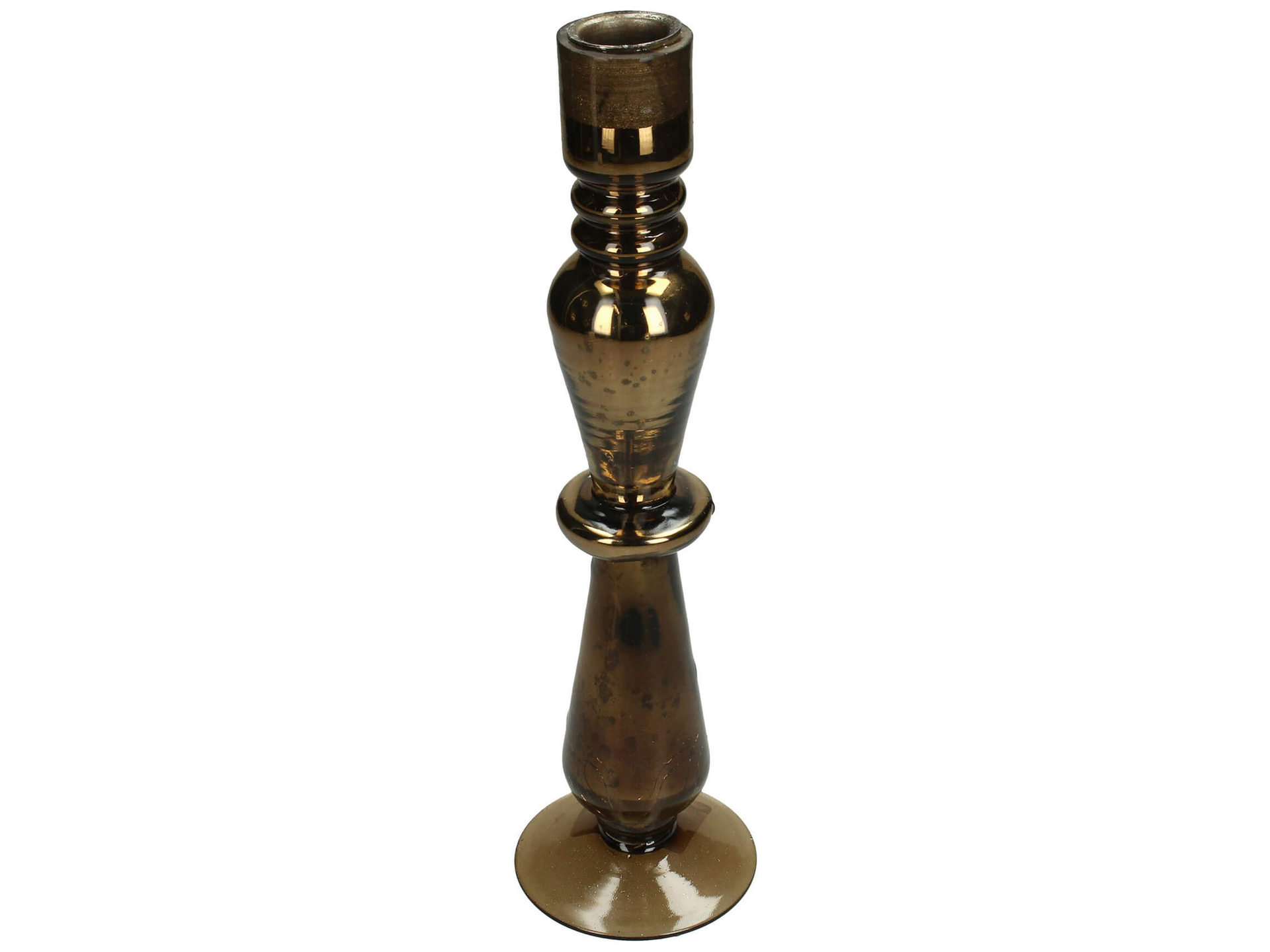 Kerzenleuchter Glas Amber H: 27 cm Kersten / Farbe: Amber Gold Kerzenleuchter Glas Amber H: 27 cm Kersten / Farbe: Amber Gold