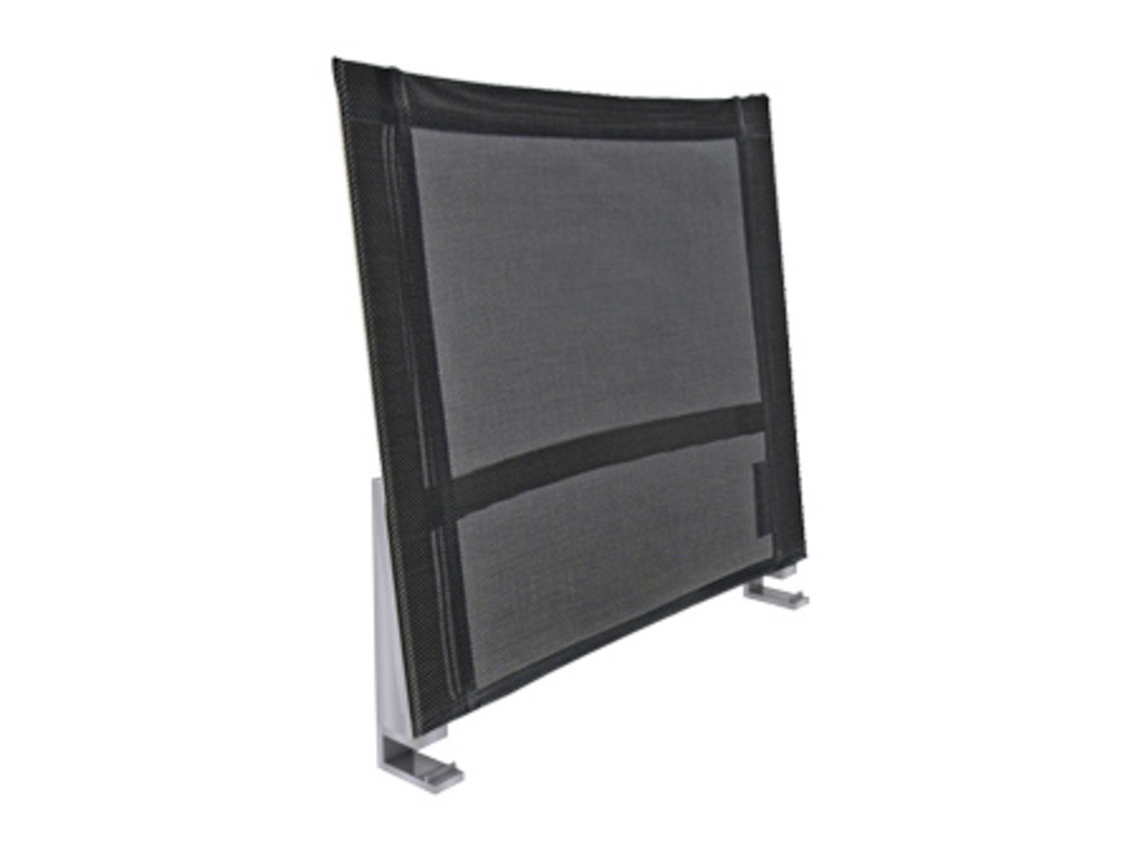 Rückenlehne Linax, Batyline Argentagrau, b 45 cm t 7,7 cm h 42,3 cm