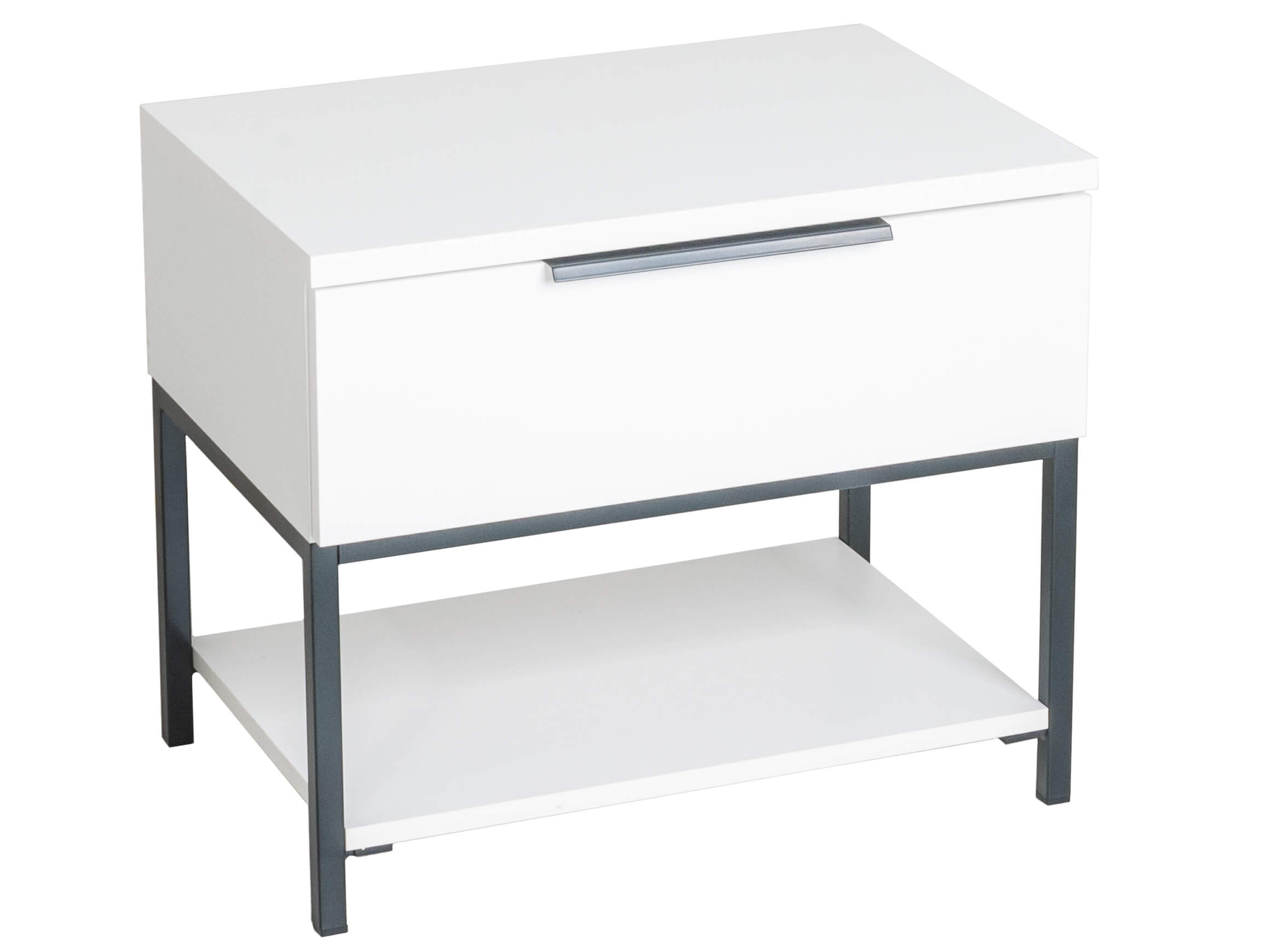 Staud Nachttisch Salvatore Weiss | Schubiger Möbel