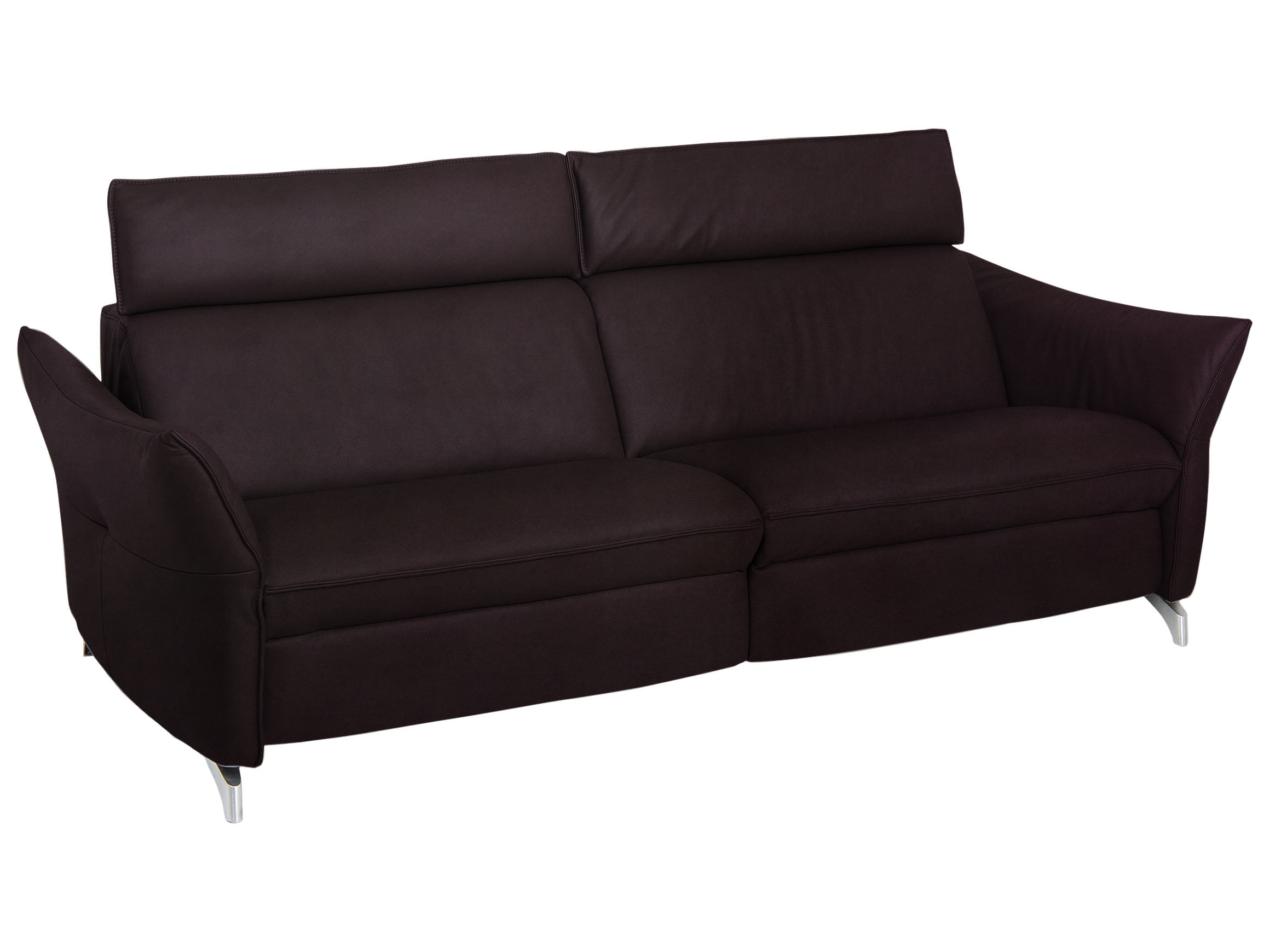 Catania Basic sofa W: 224 cm Himolla / Colour: Plum / Material: Basic fabric