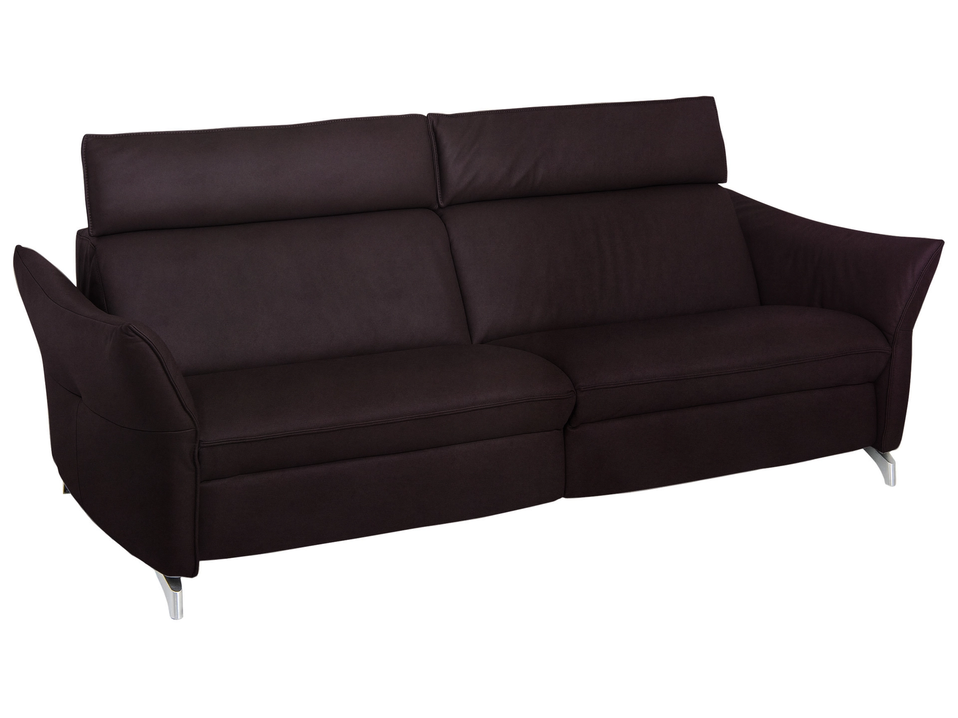 Sofa Catania Basic B: 224 cm Himolla / Farbe: Pflaume / Material: Stoff Basic