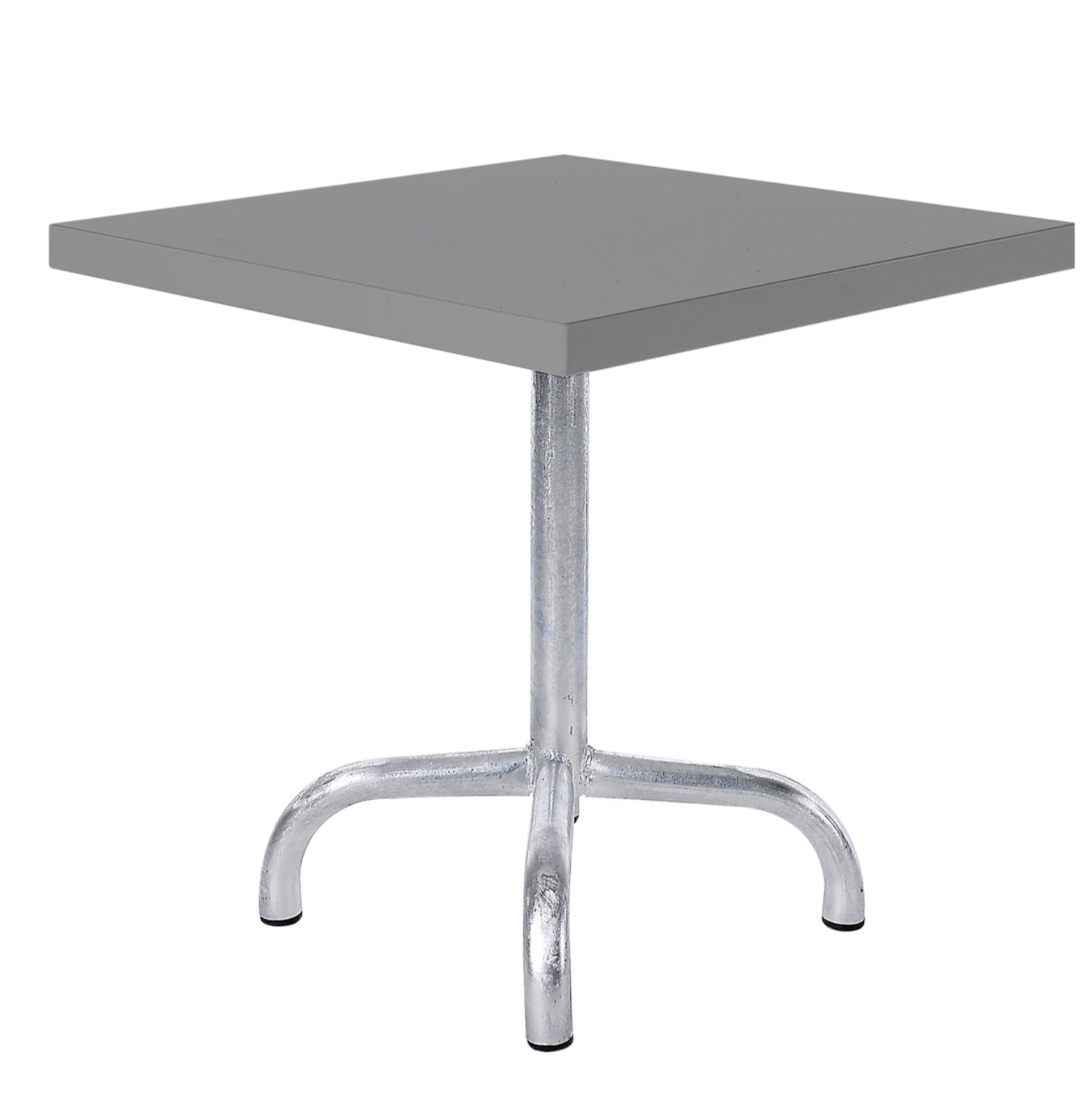 Metall-Beistelltisch Säntis Quadratisch Feuerverzinkt von Schaffner / Farbe: Alusilber / Grösse: 50 x 50 cm