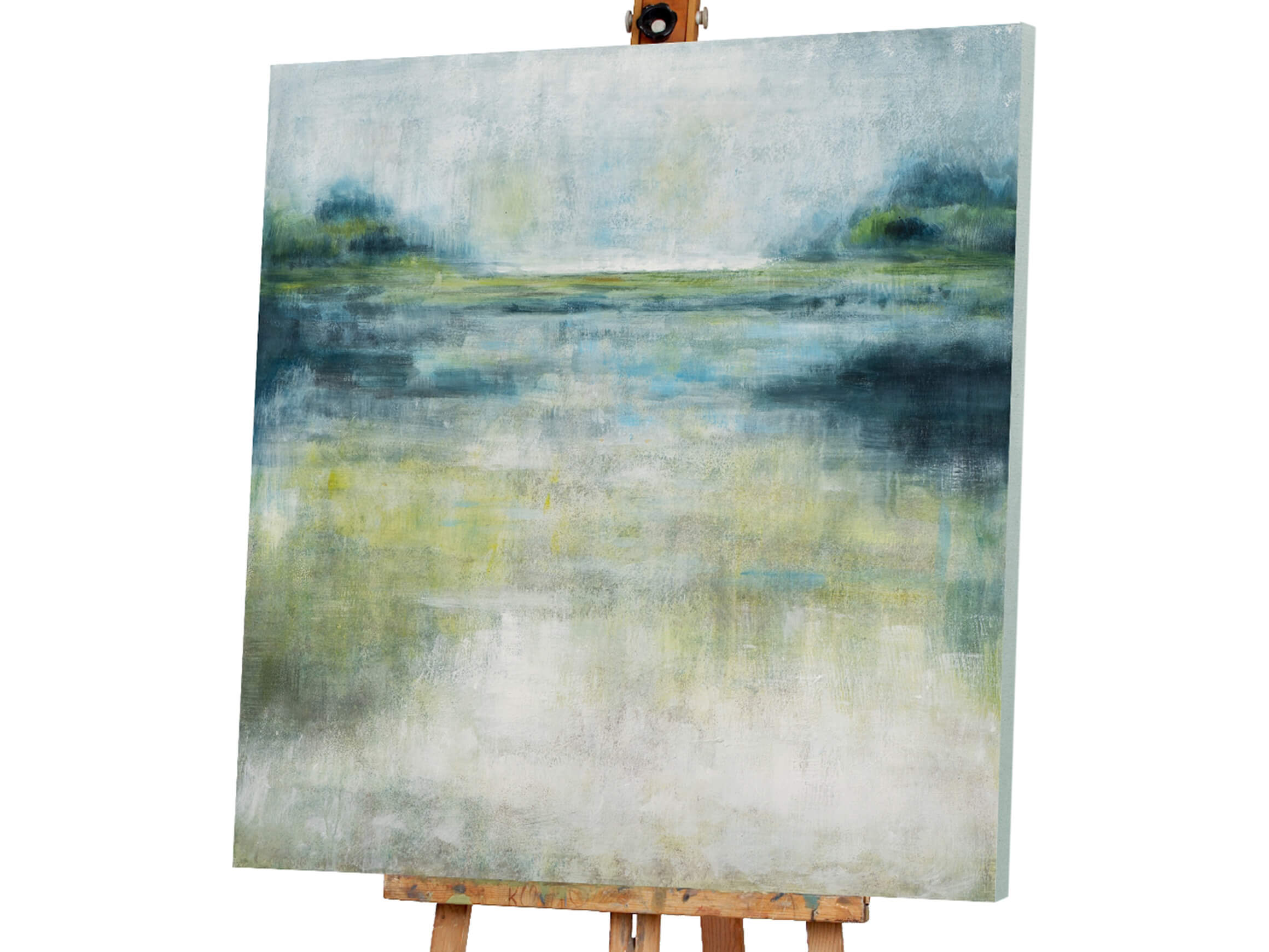 Bild Abstrakt in Blau und Grün image LAND