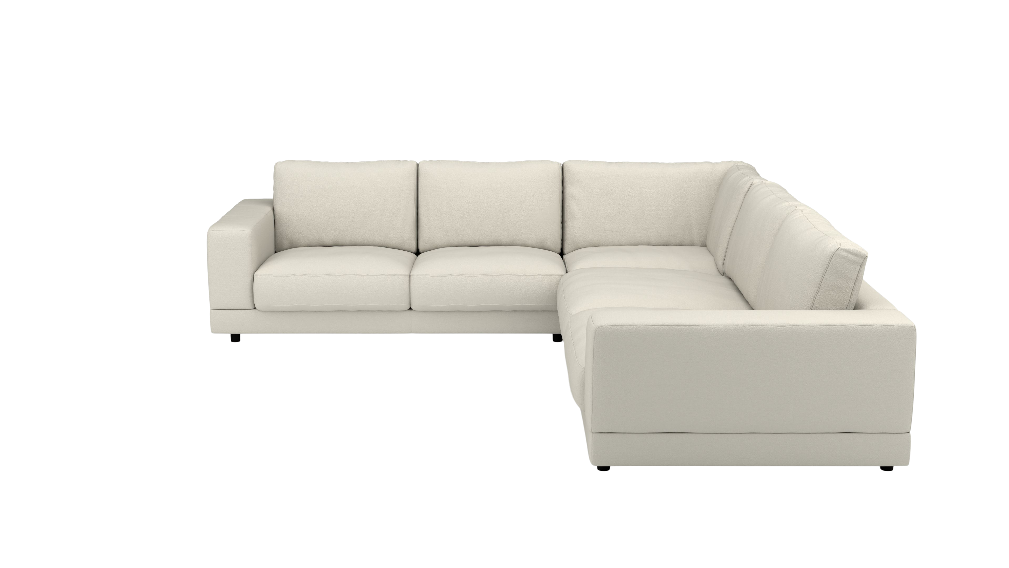 Grosse Ecke Jupiter UrbanDesign / Farbe: White / Bezugsmaterial: Stoff