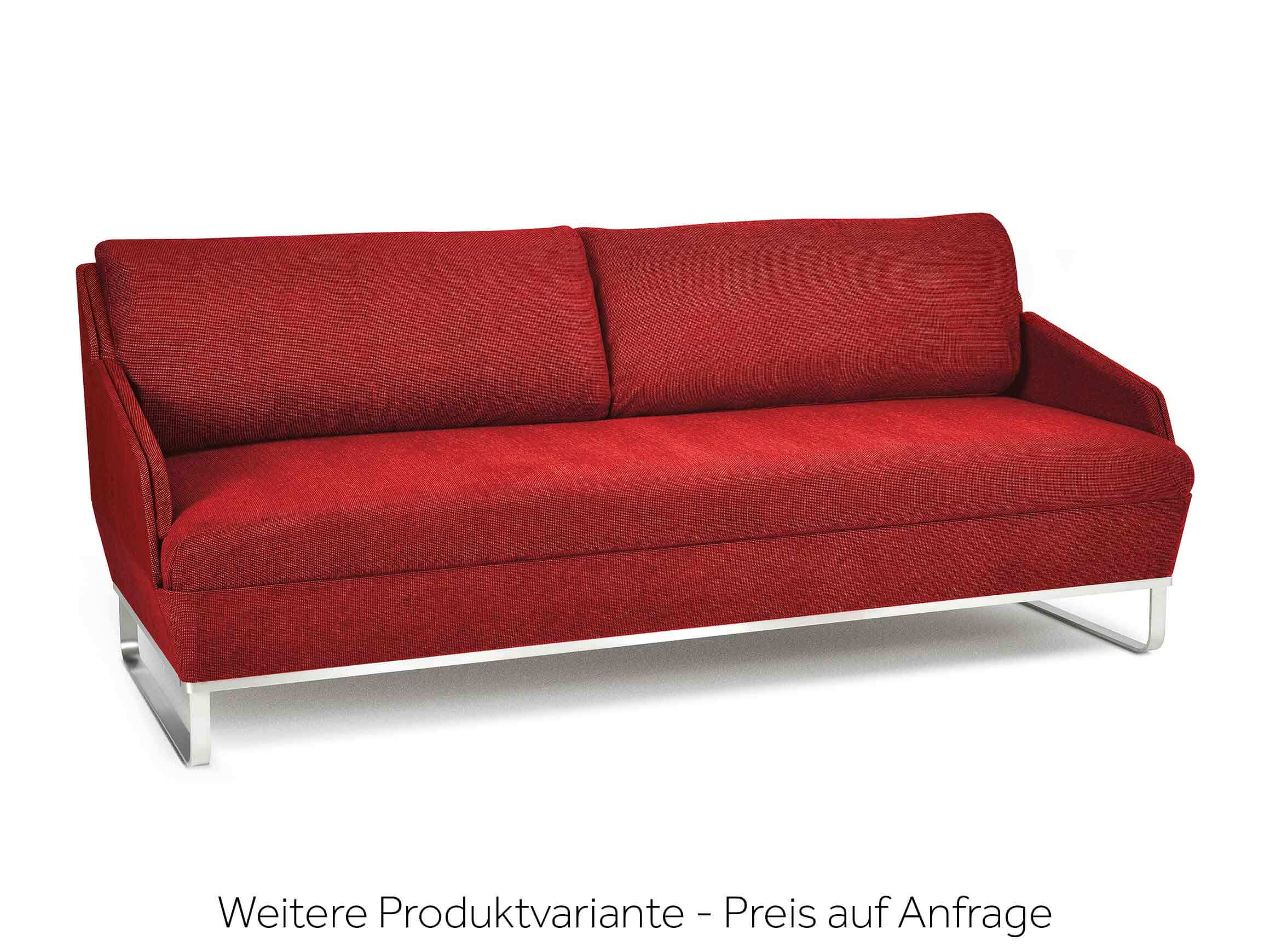 Bettsofa Bed For Living, Stoff Silber, Deluxe, b 205 cm