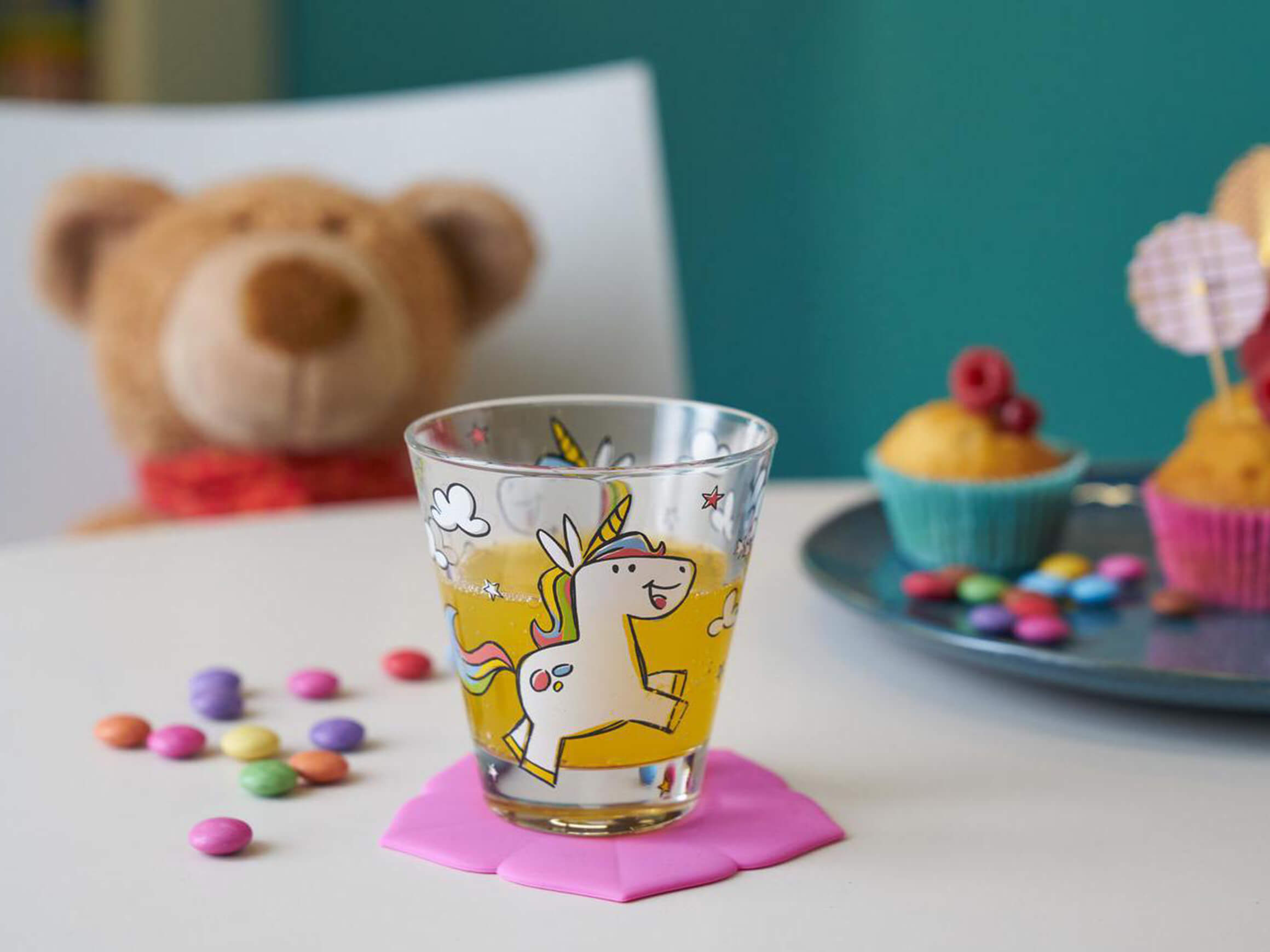 Leonardo Trinkglas Für Kinder Bambini Einhorn, 215 Ml, 6 Stück