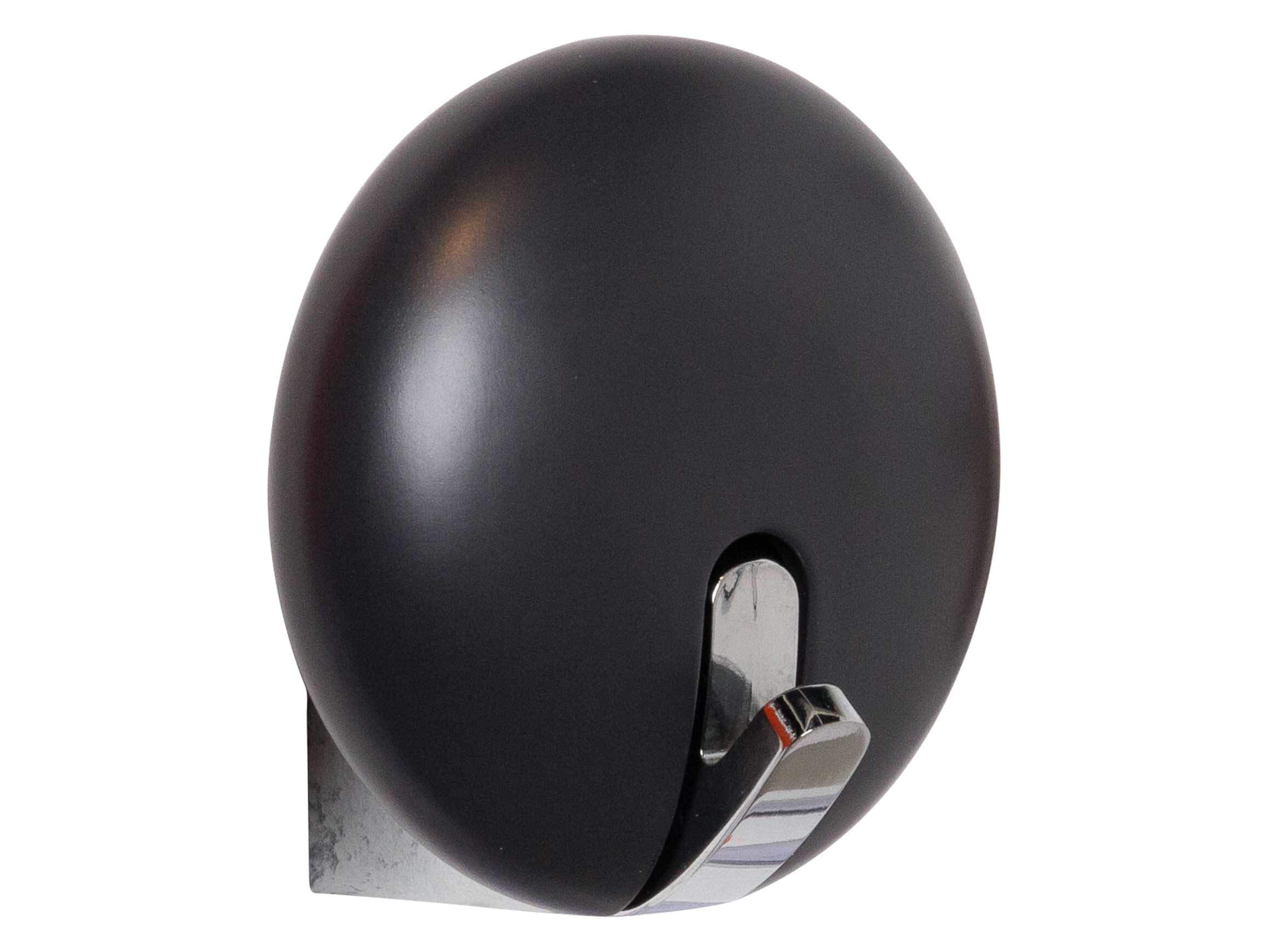 Wandhaken Salto, Buche Anthrazit, Matt Lackiert, Gussteil Verchromt