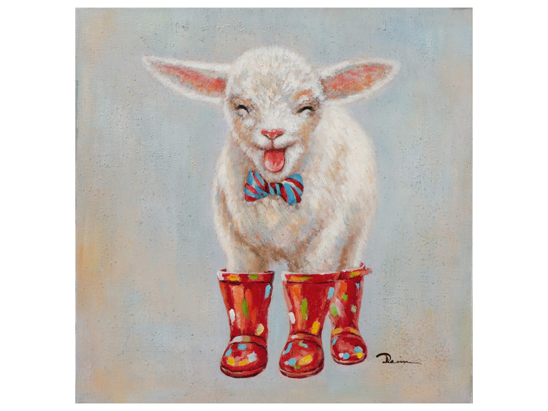 Bild Lamm in Roten Gummistiefeln image LAND