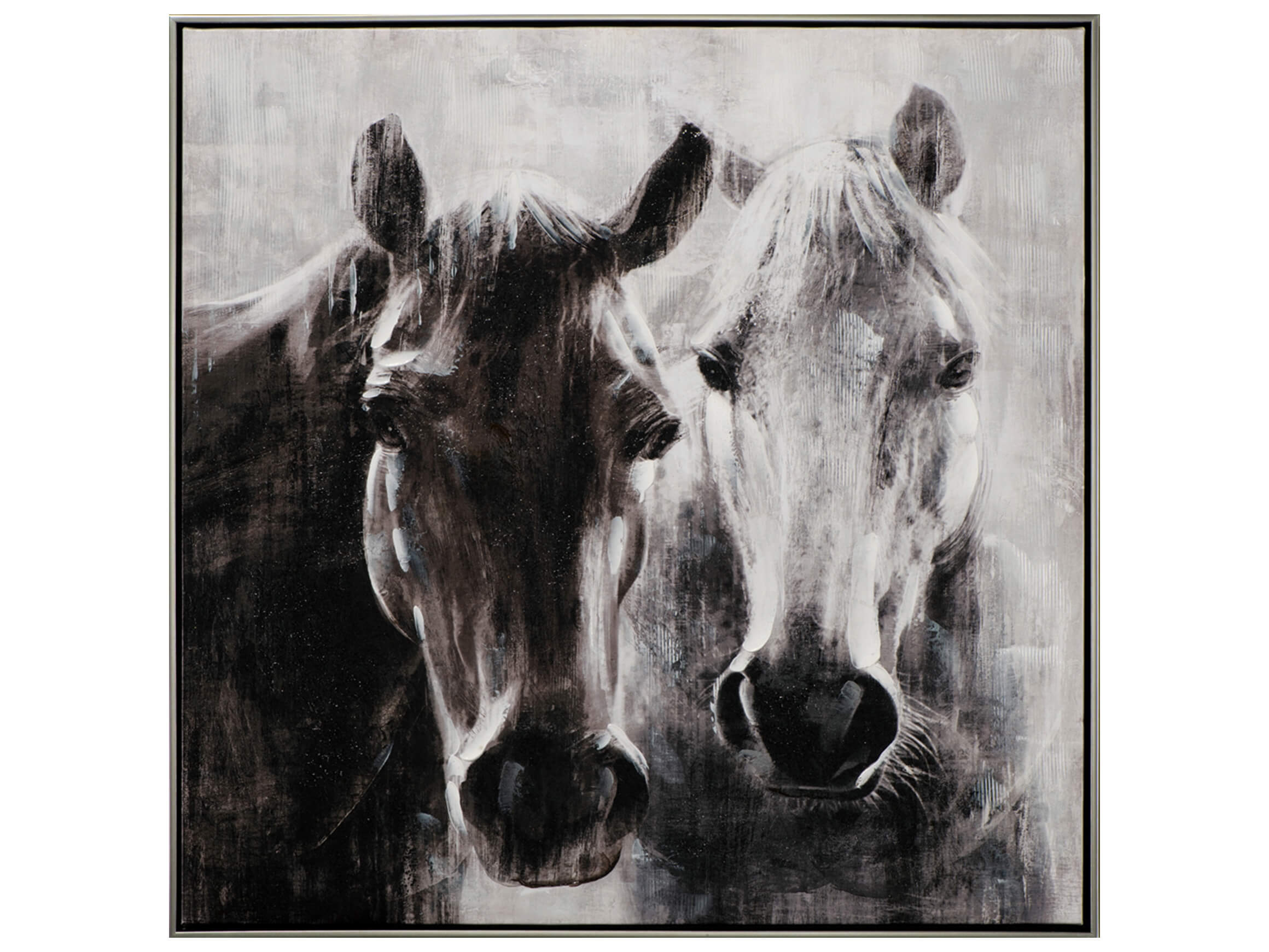 Bild Pferde image LAND / Grösse: 82 x 82 cm