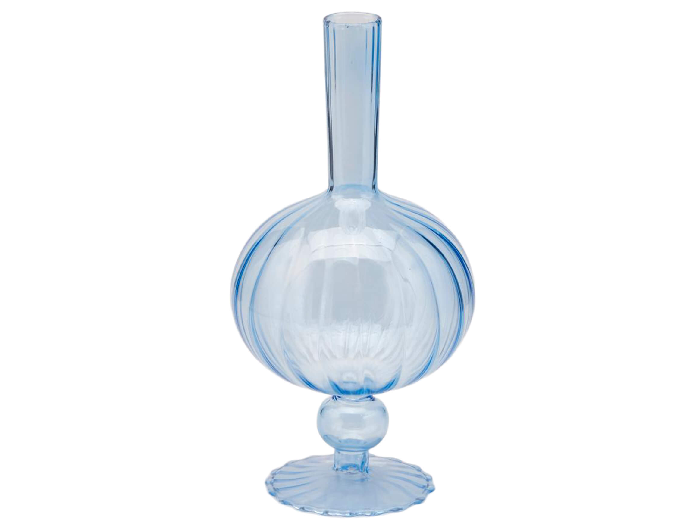 Edg Vase Einzelblume Hellblau H: 25 cm Blau | Schubiger Möbel