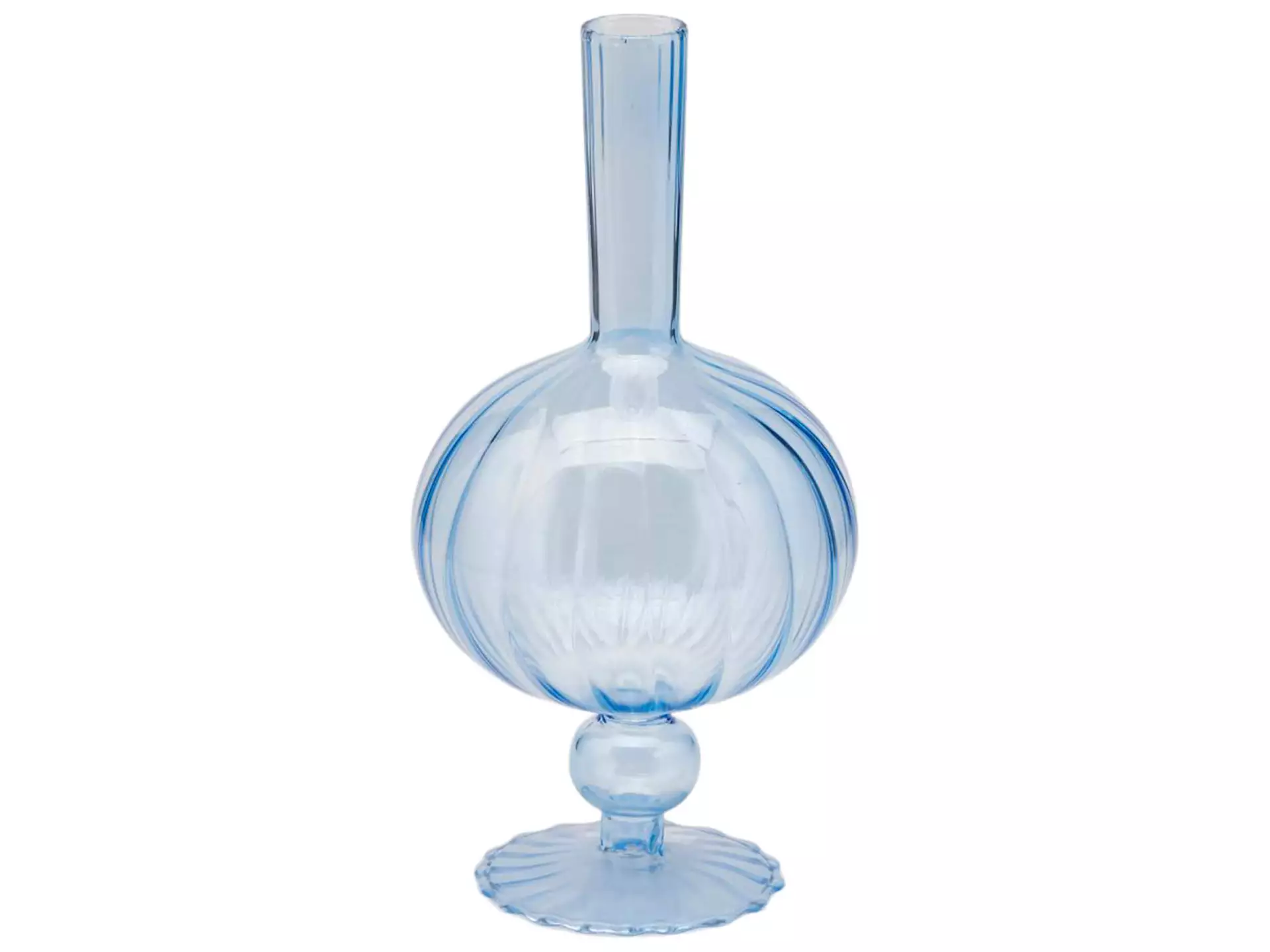 Vase Einzelblume Hellblau H: 25 cm Edg / Farbe: Hellblau