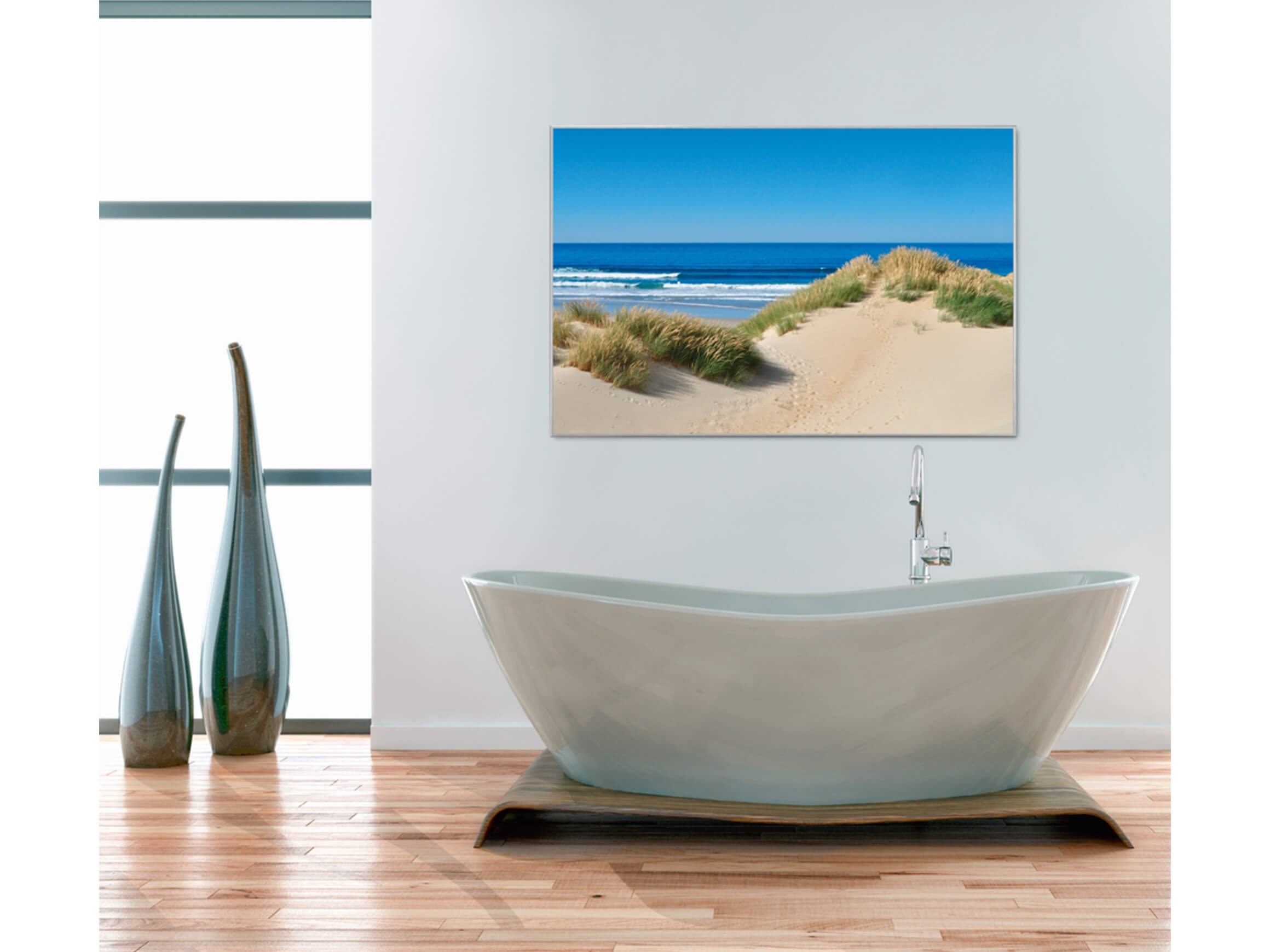 Digitaldruck auf Acrylglas Dünen am Meer 1 image LAND / Grösse: 150 x 100 cm