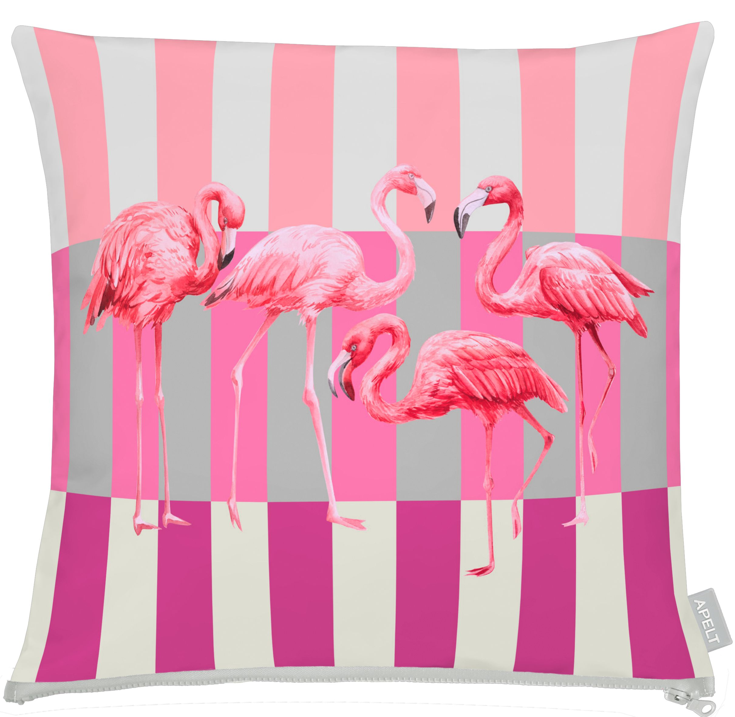 Kissenhüllen Flamingo, Pink B: 50 cm Apelt"