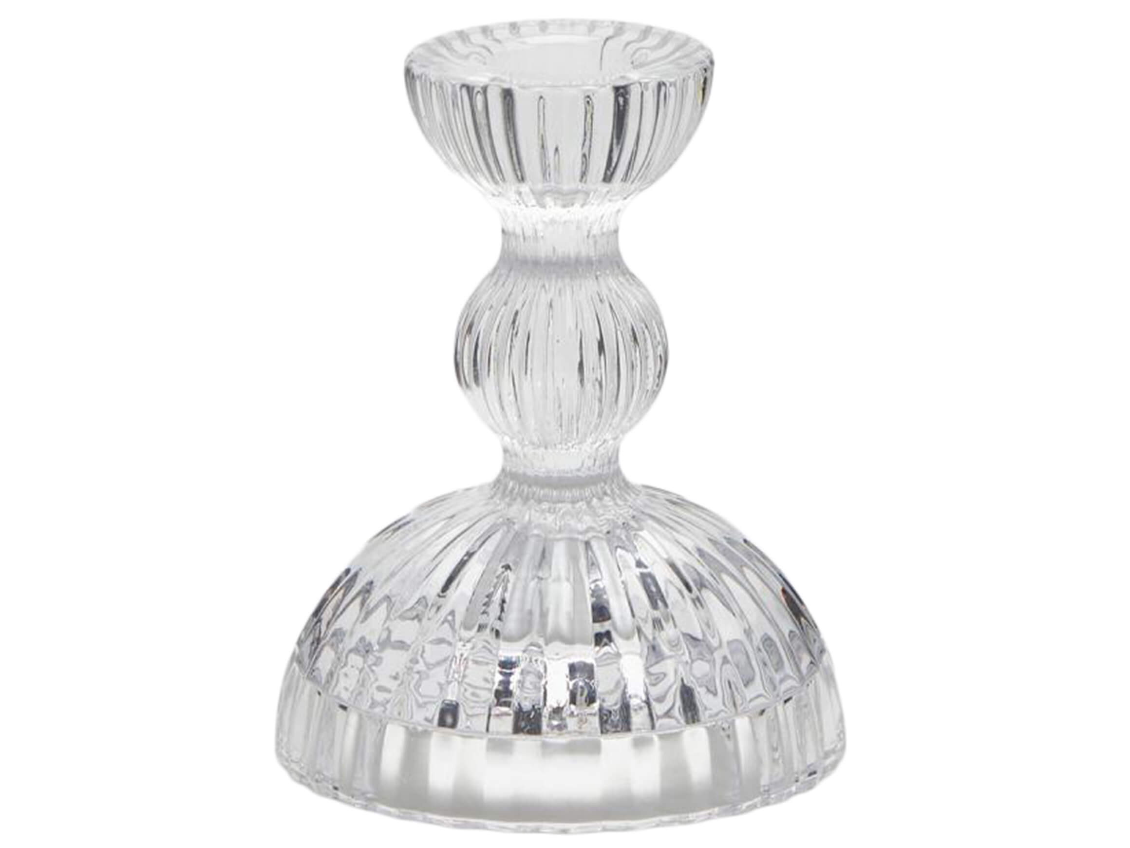 Kerzenständer Klarglas H: 11 cm Edg