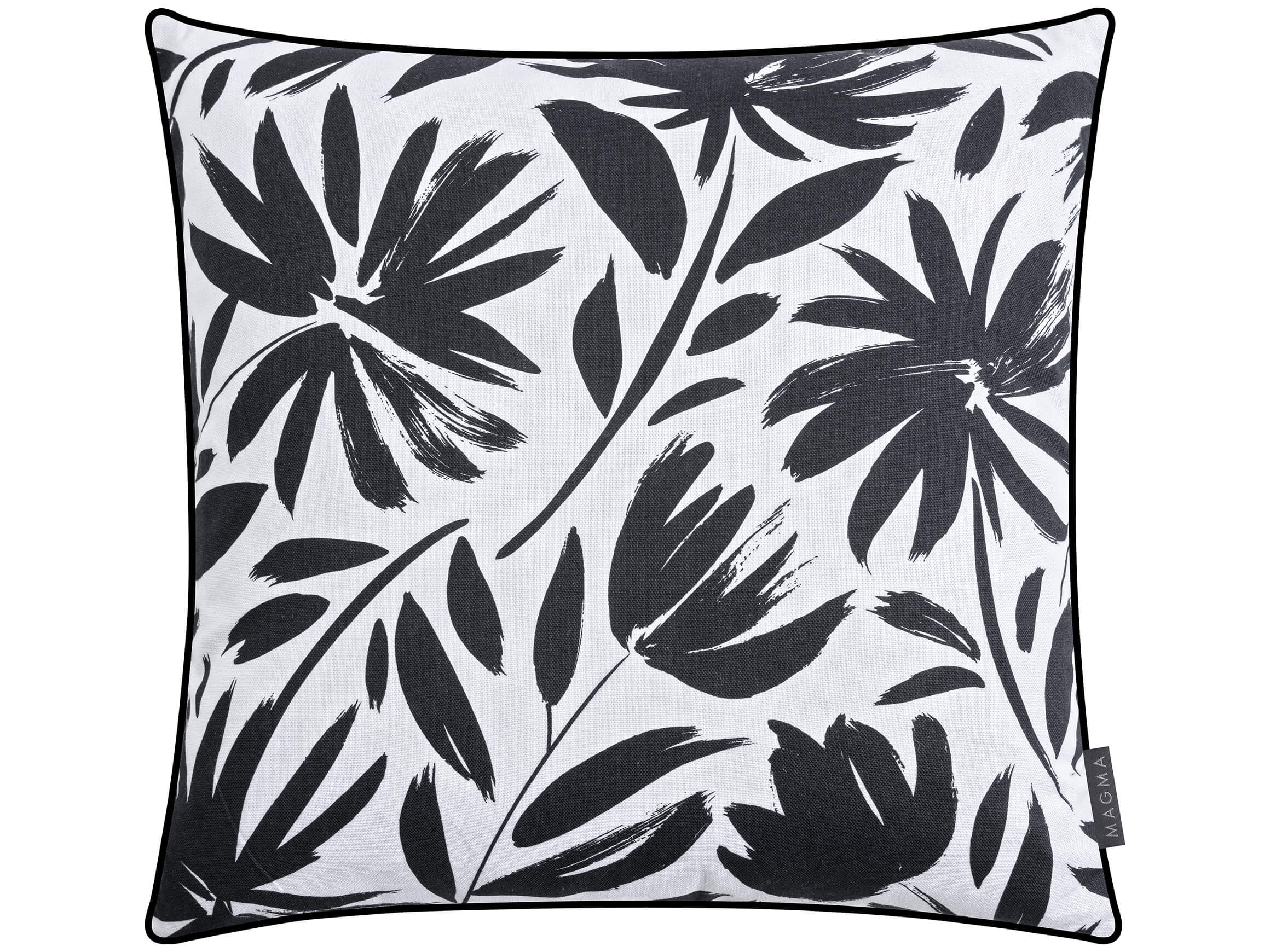 Magma Kissenhülle Karla Schwarz 50x50 cm Schwarz | Schubiger Möbel