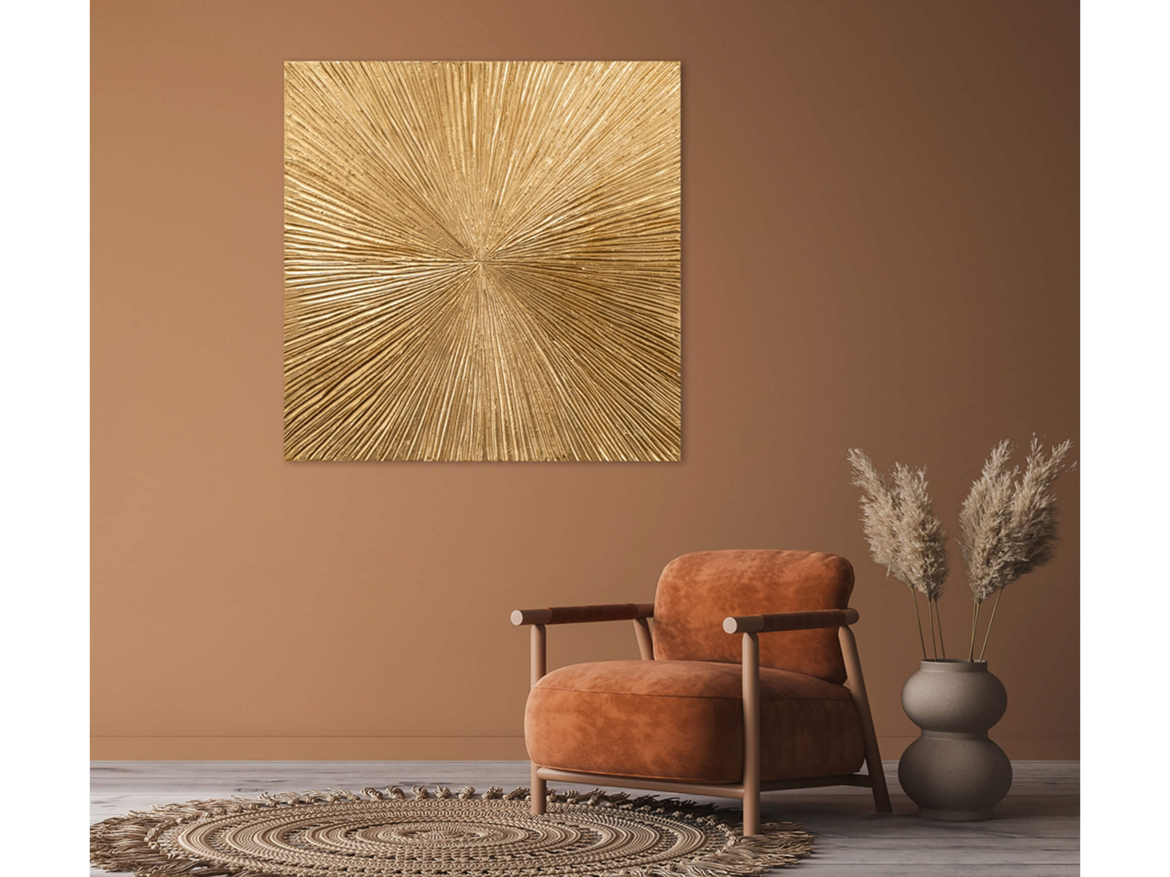 Bild Goldene Eleganz image LAND / Grösse: 100 x 100 cm