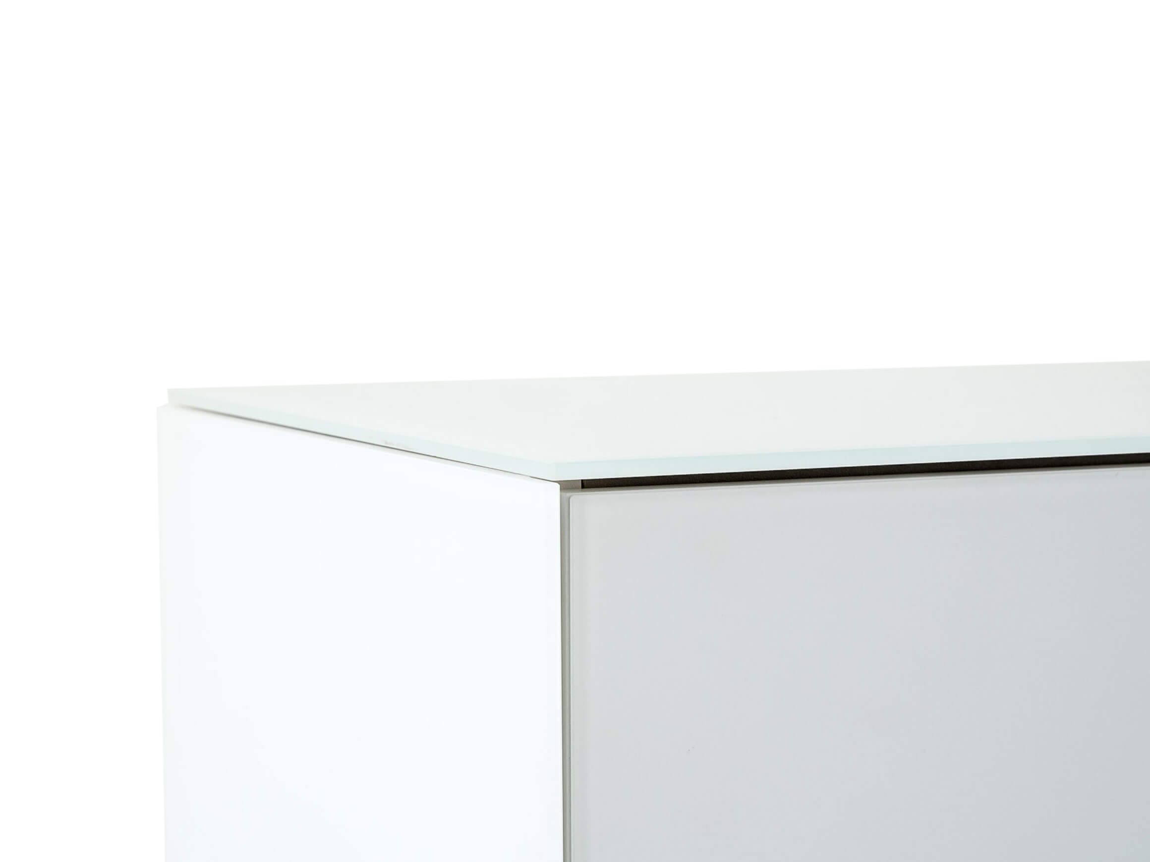 Sideboard Garda Living, Weiss Matt, Wildeiche, b 200 cm