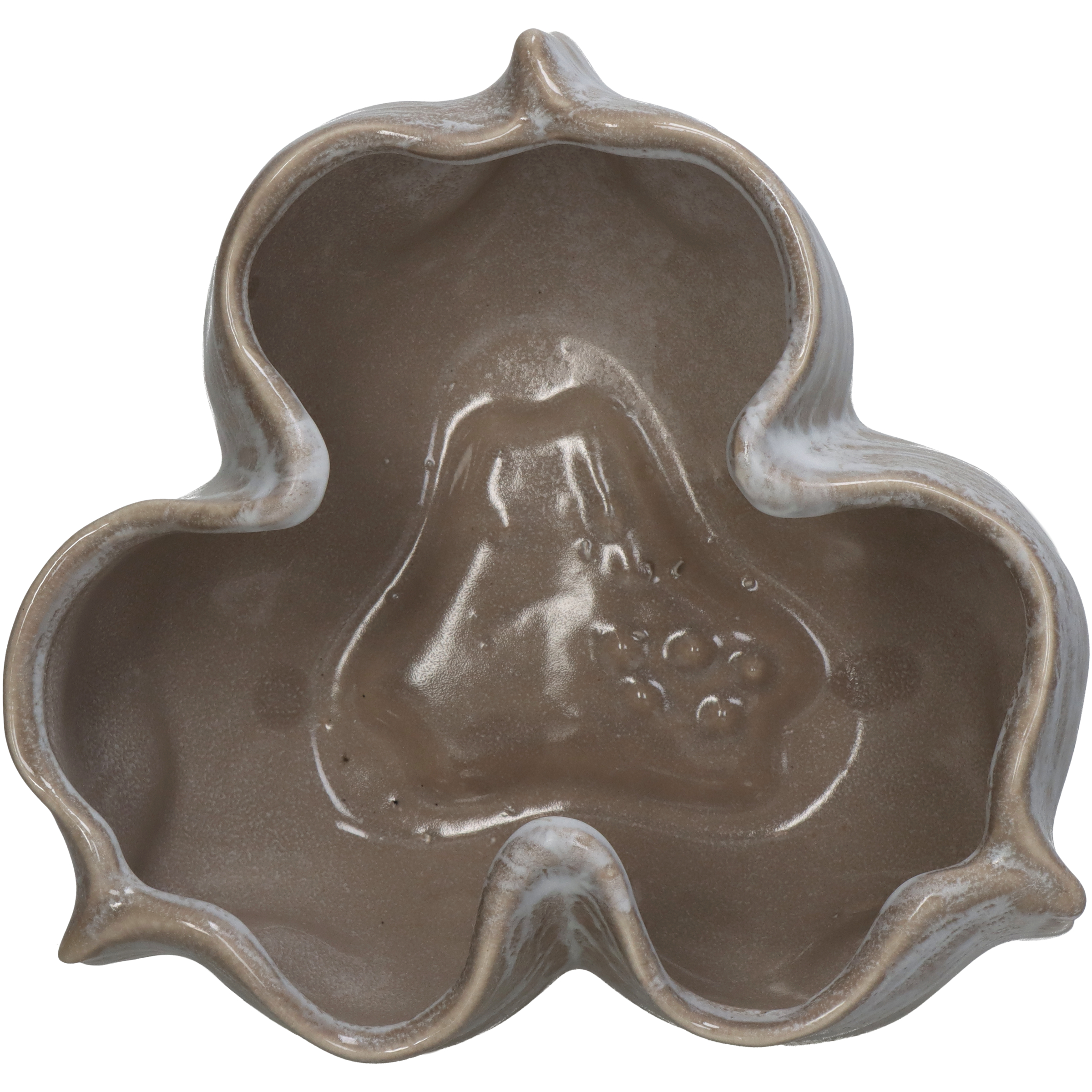 Vase Keramik, Beige H: 14 cm Kersten