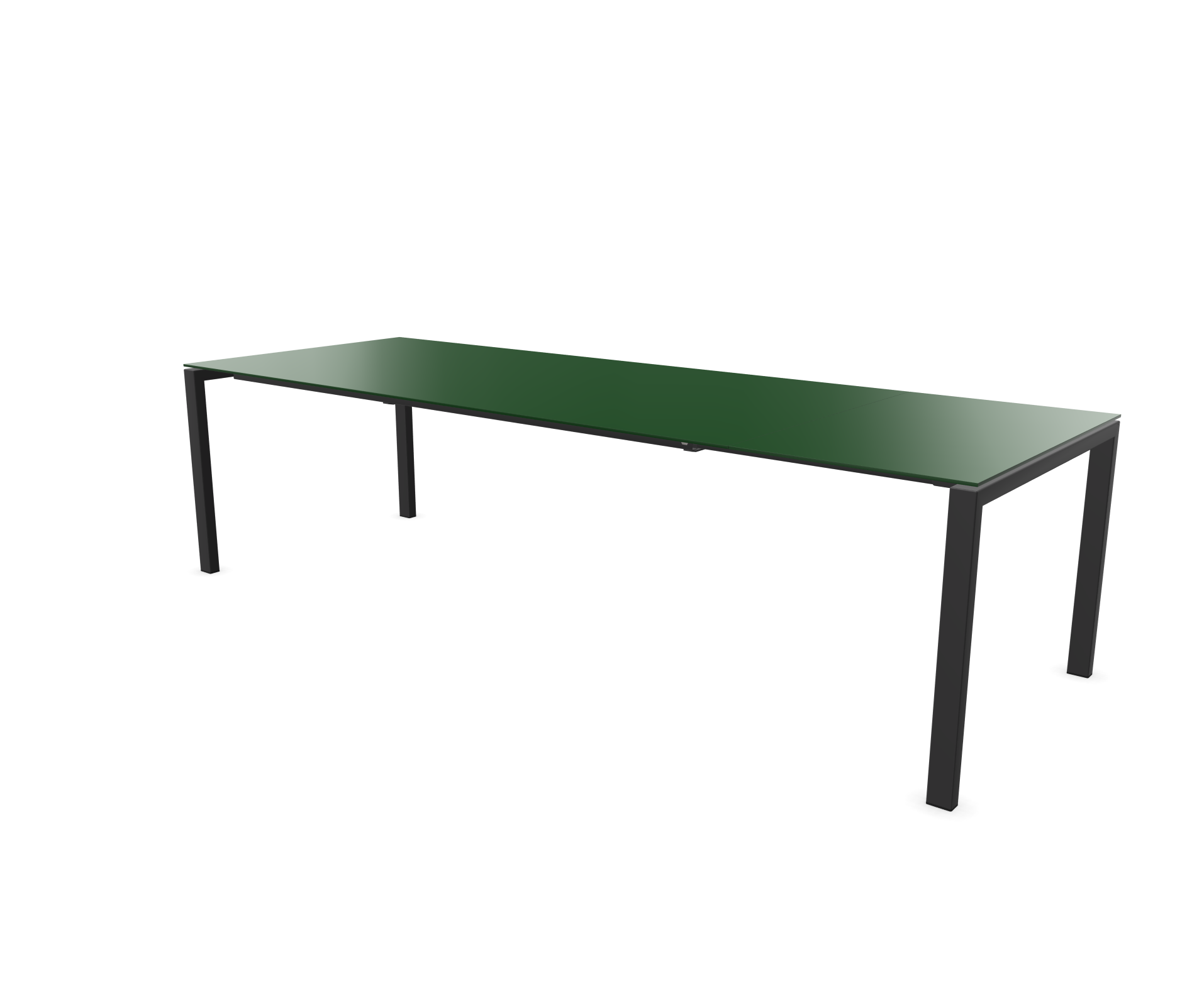Lucerne pull-out table from Schaffner / Colour: Fir green / Size: 220/280 x 100 cm
