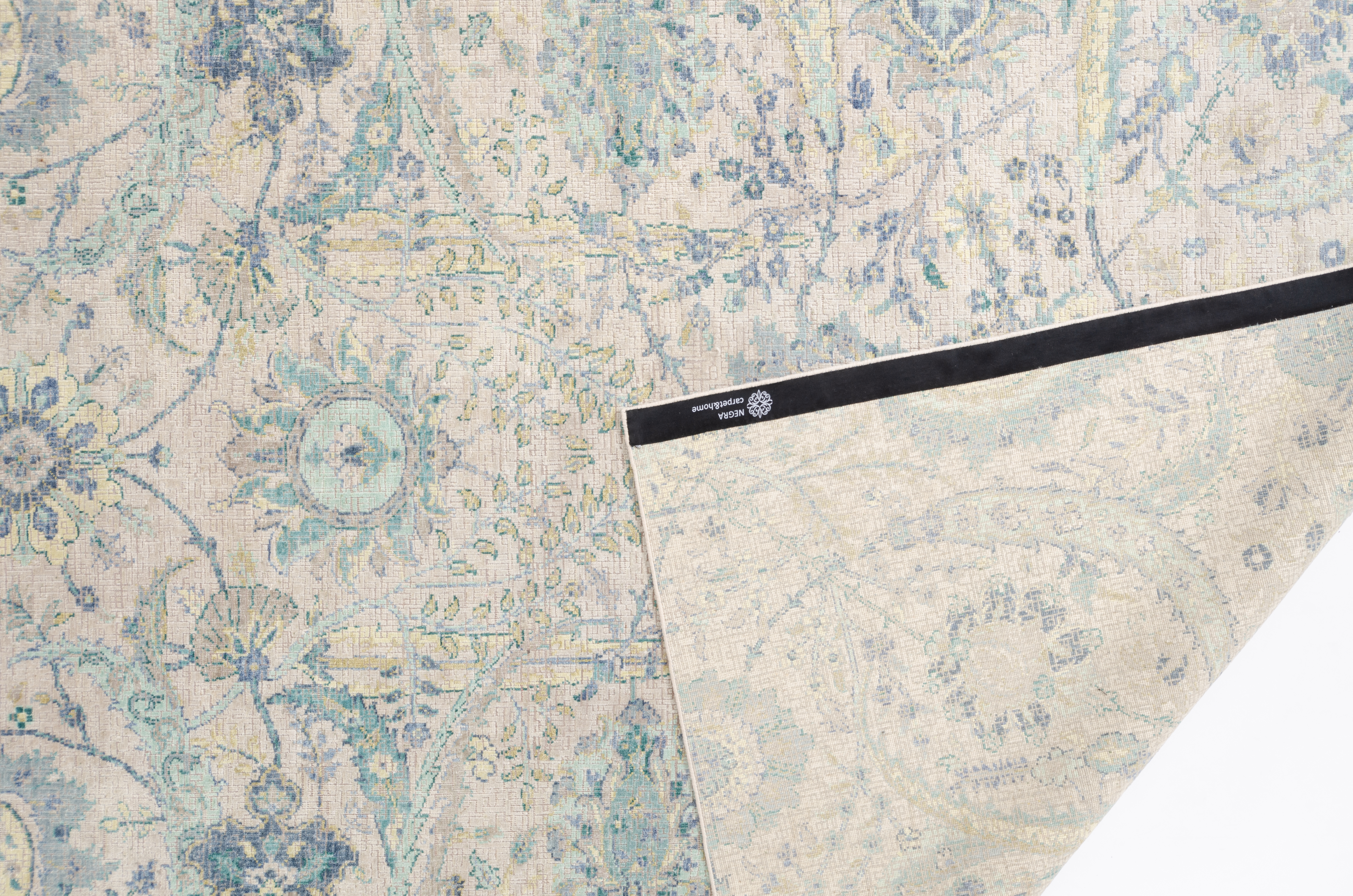 Moderner Teppich Arya Negra / Farbe: Rosa