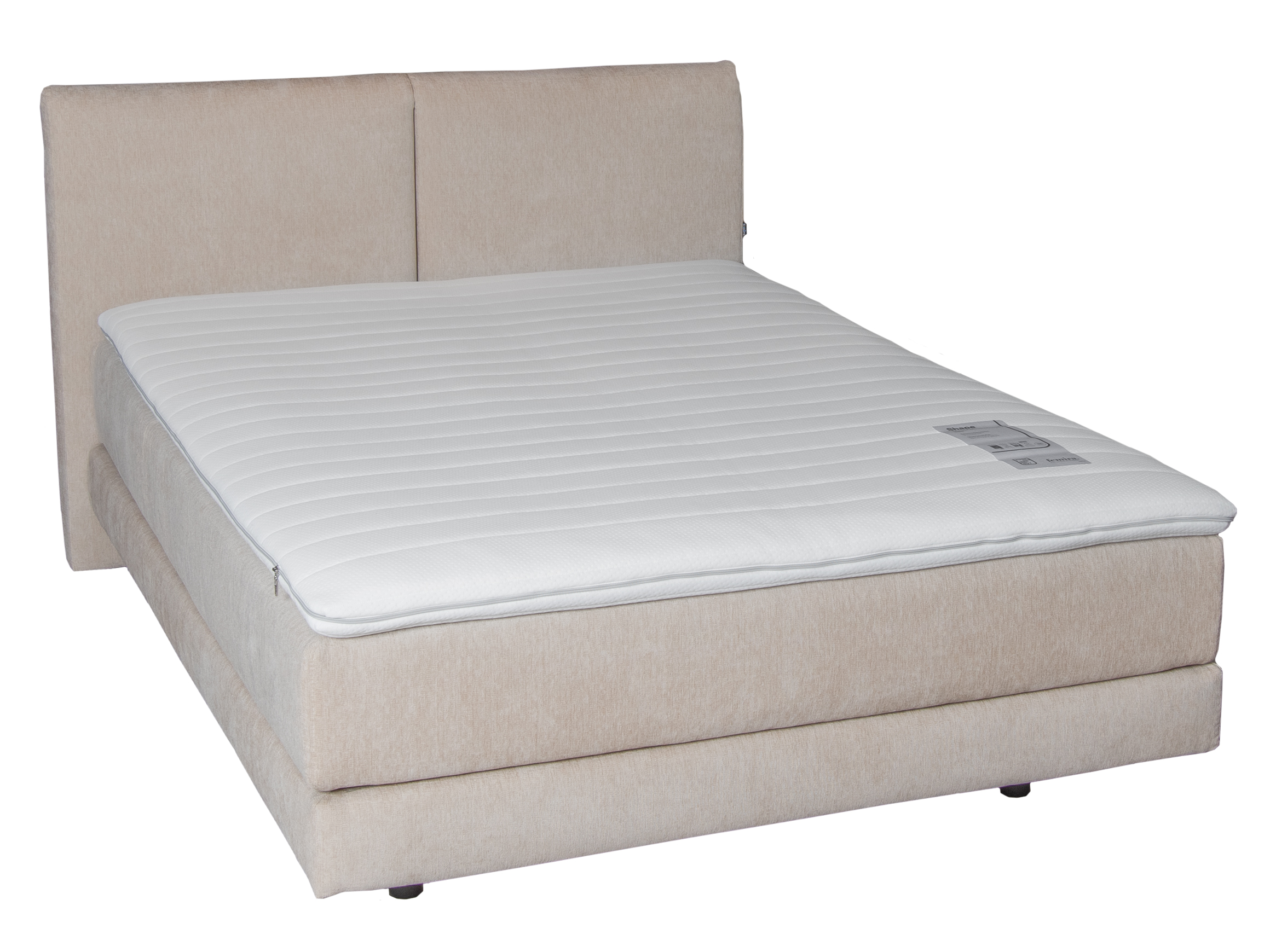 Boxspringbett Fremont Creme Beige Femira