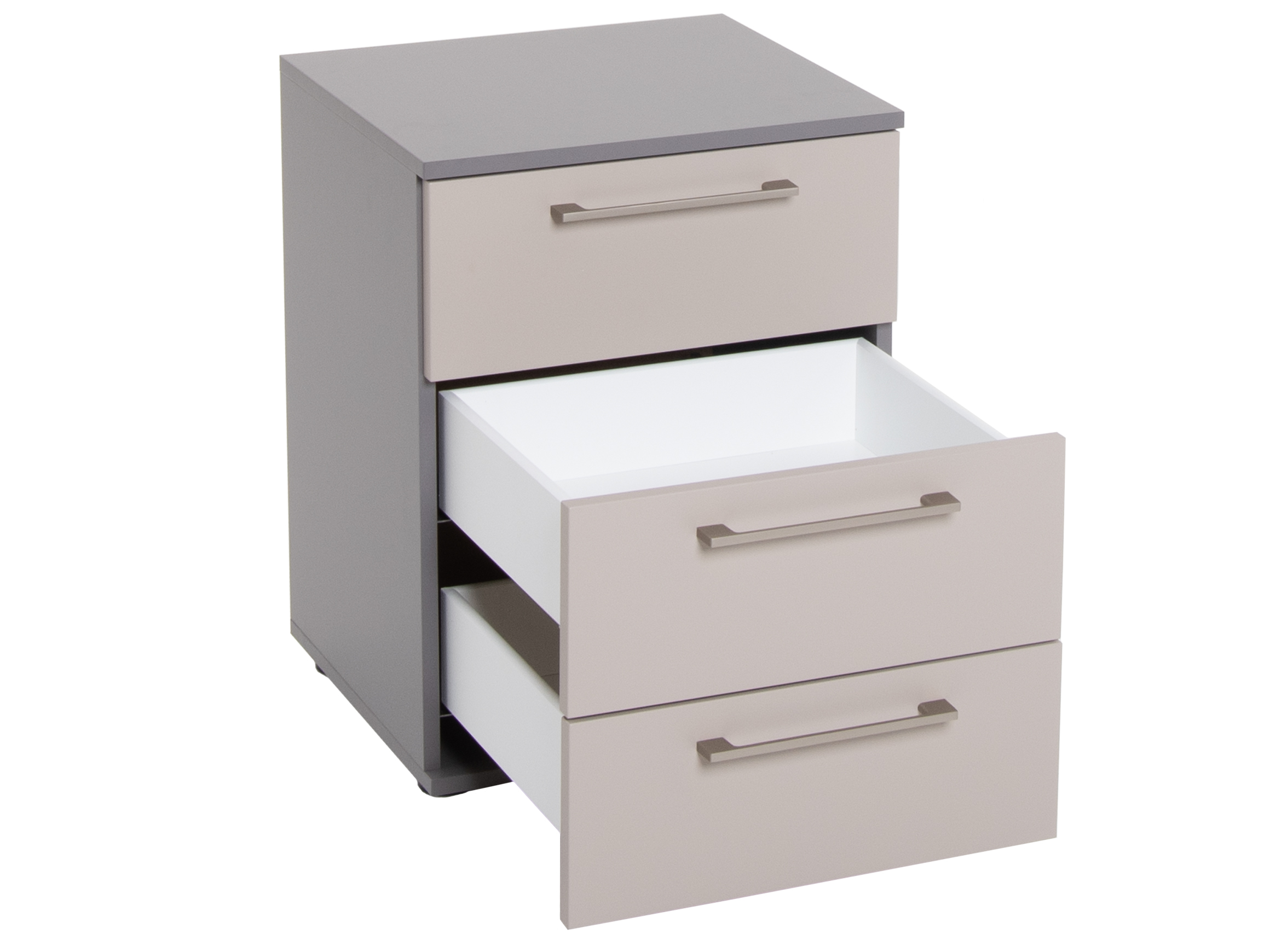 Bedside table Aline set of 2 pieces. Disselkamp / Colour: Taupe
