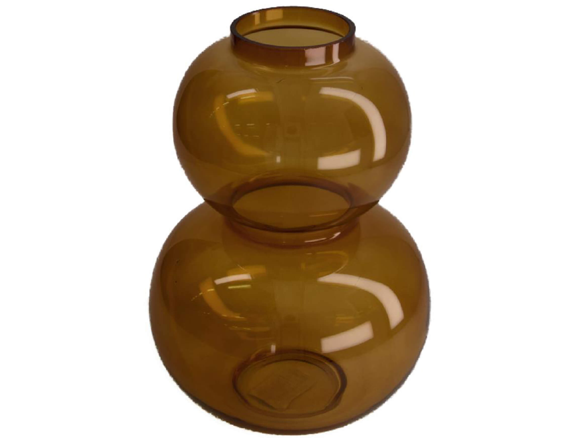 Vase Glas, Braun H: 28 cm Dijk / Farbe: Braun