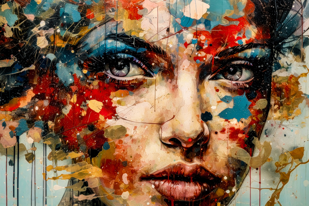 Canvas-Eyes in Colour-