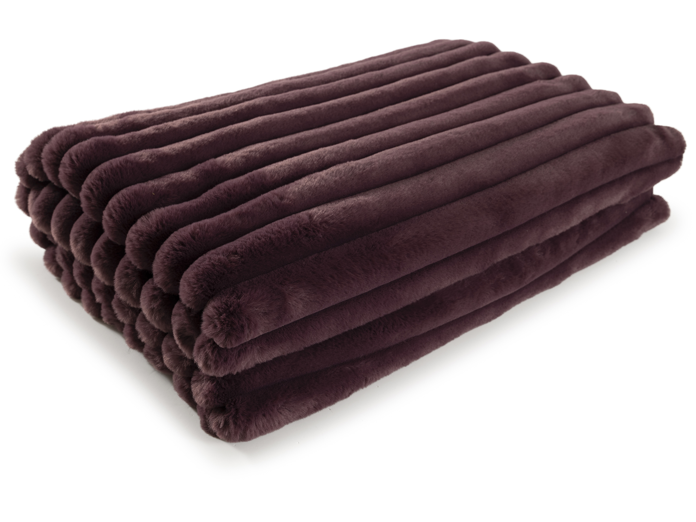 Plaid Raya Aubergine 200x140 cm Magma