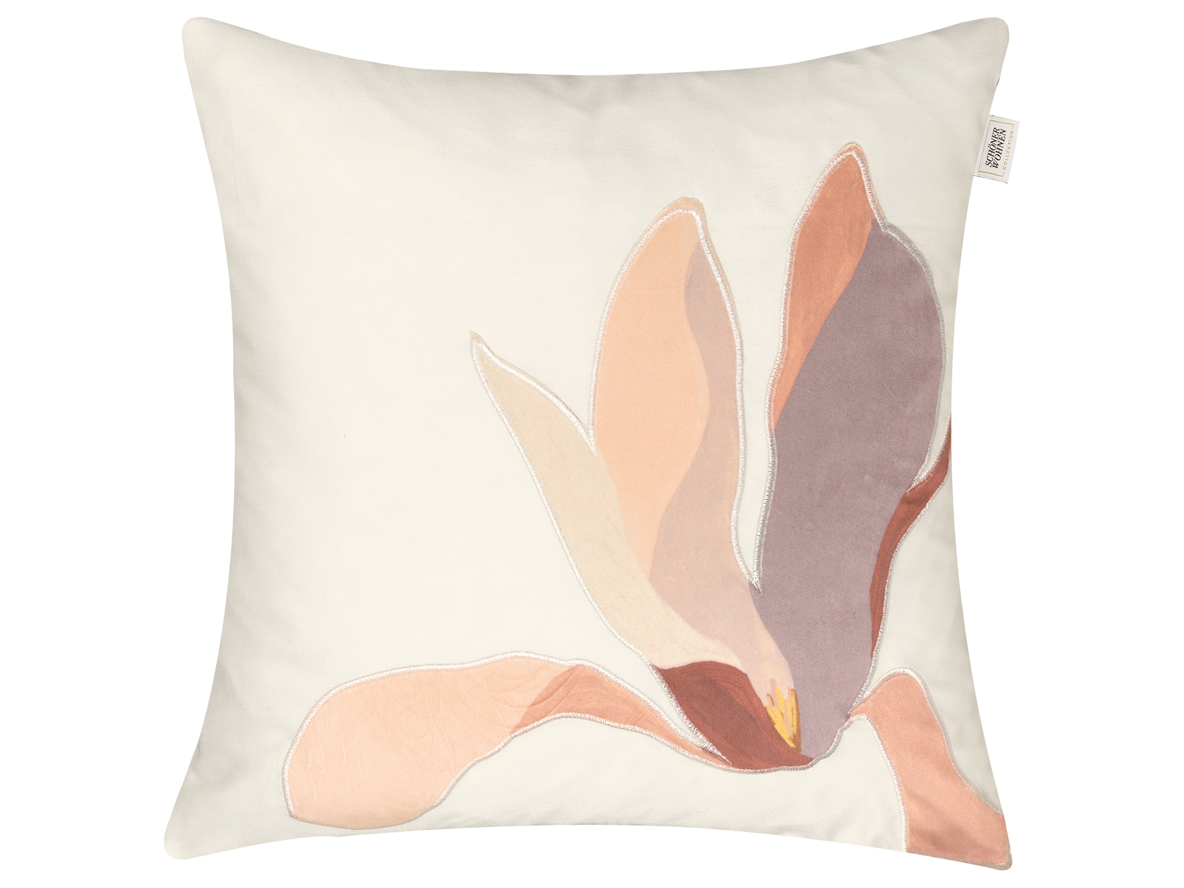Kissenhülle Magnolia Natur-Rose 45x45 cm Stoeckel & Grimmler