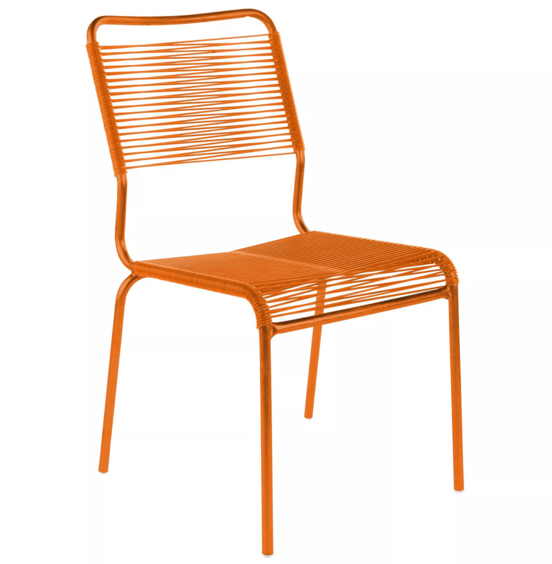 Spaghetti-Stuhl Rigi Schaffner / Farbe: Orange