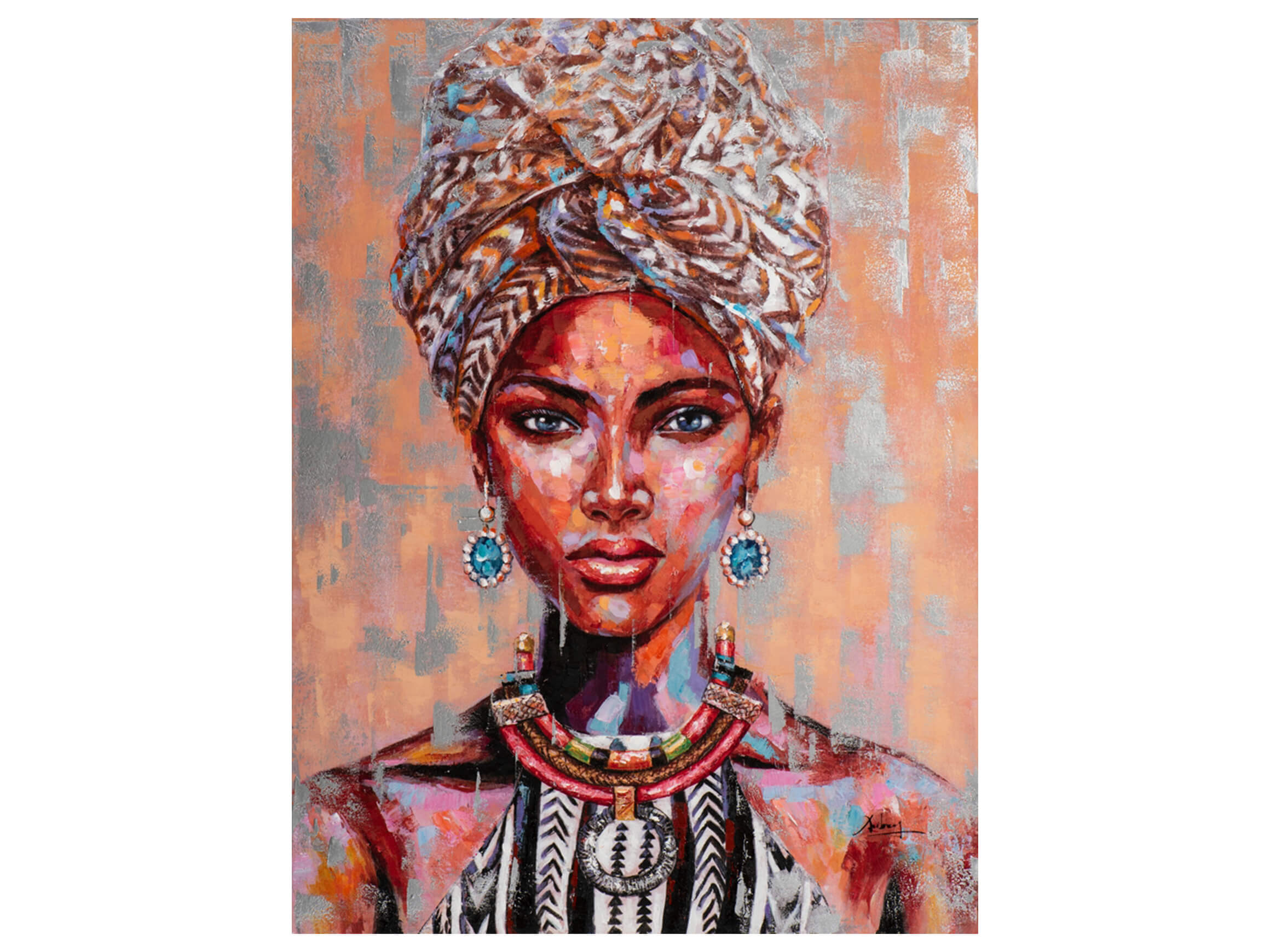 Bild Afrikanische Schönheit mit Turban image LAND