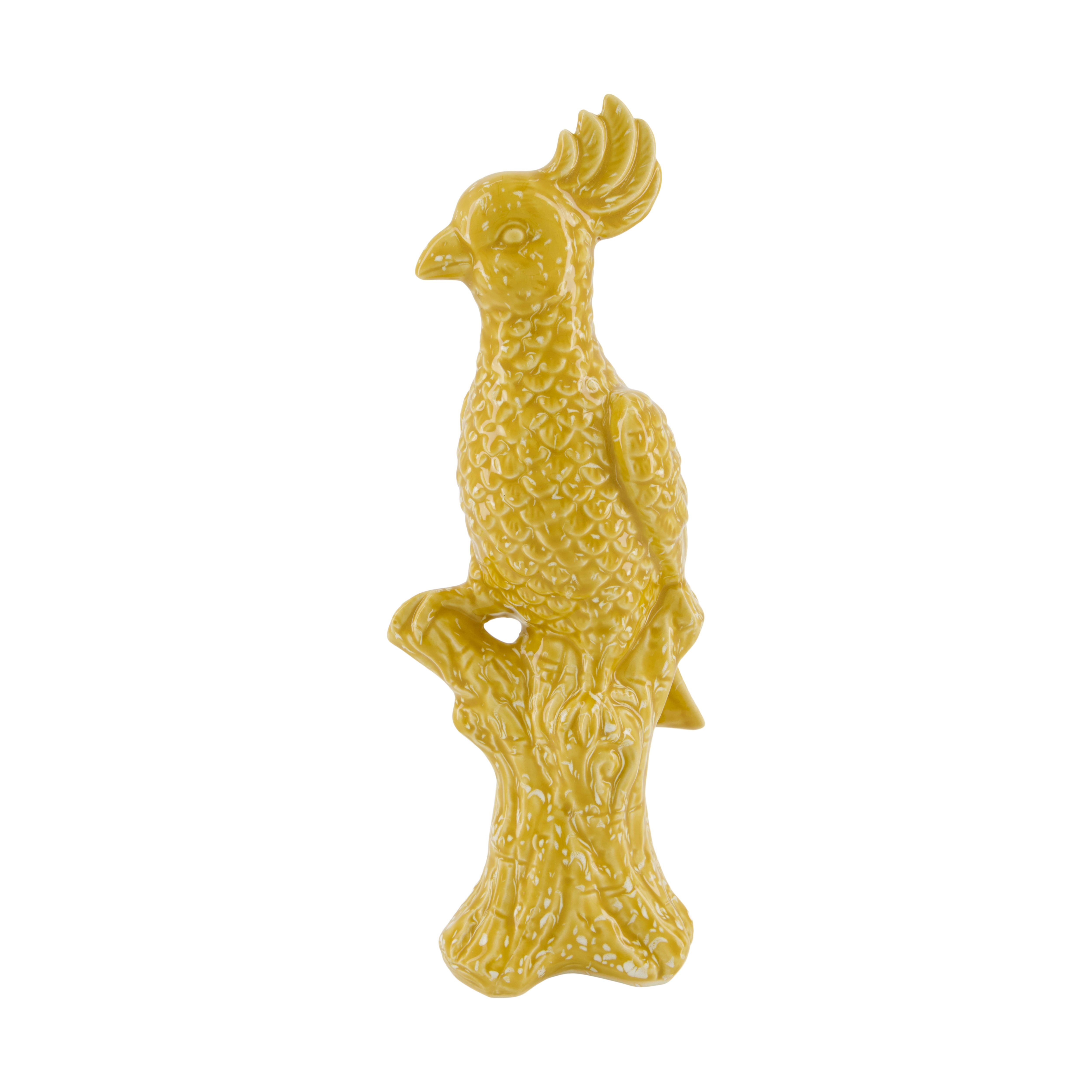 Decofinder Tierfigur Statue Vogel, Gelb  | Schubiger Möbel