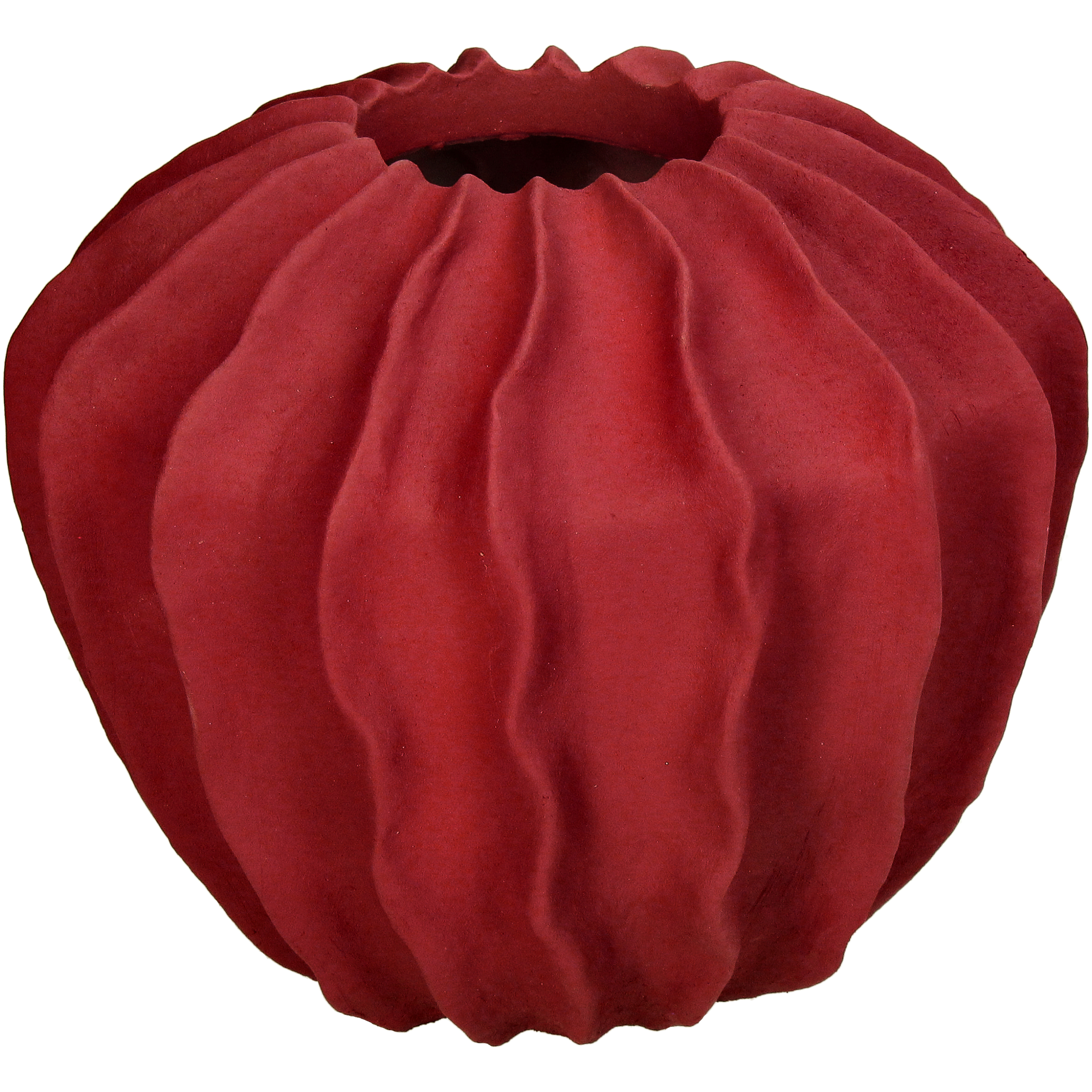 Vase Polyresin, Rot H: 20 cm Kersten